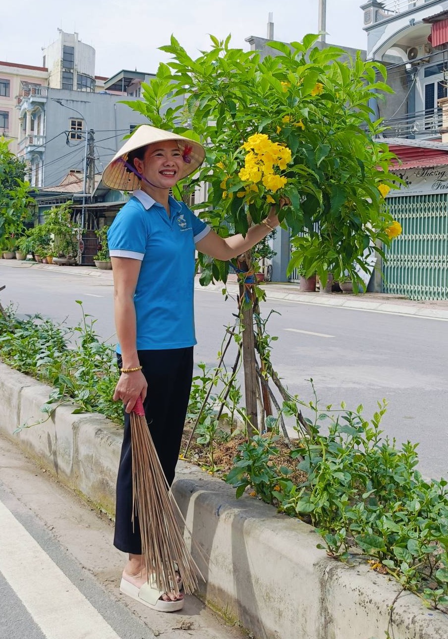Phụ nữ xã Hương Sơn thiết thực chào mừng chính quyền địa phương 2 cấp - ảnh 7