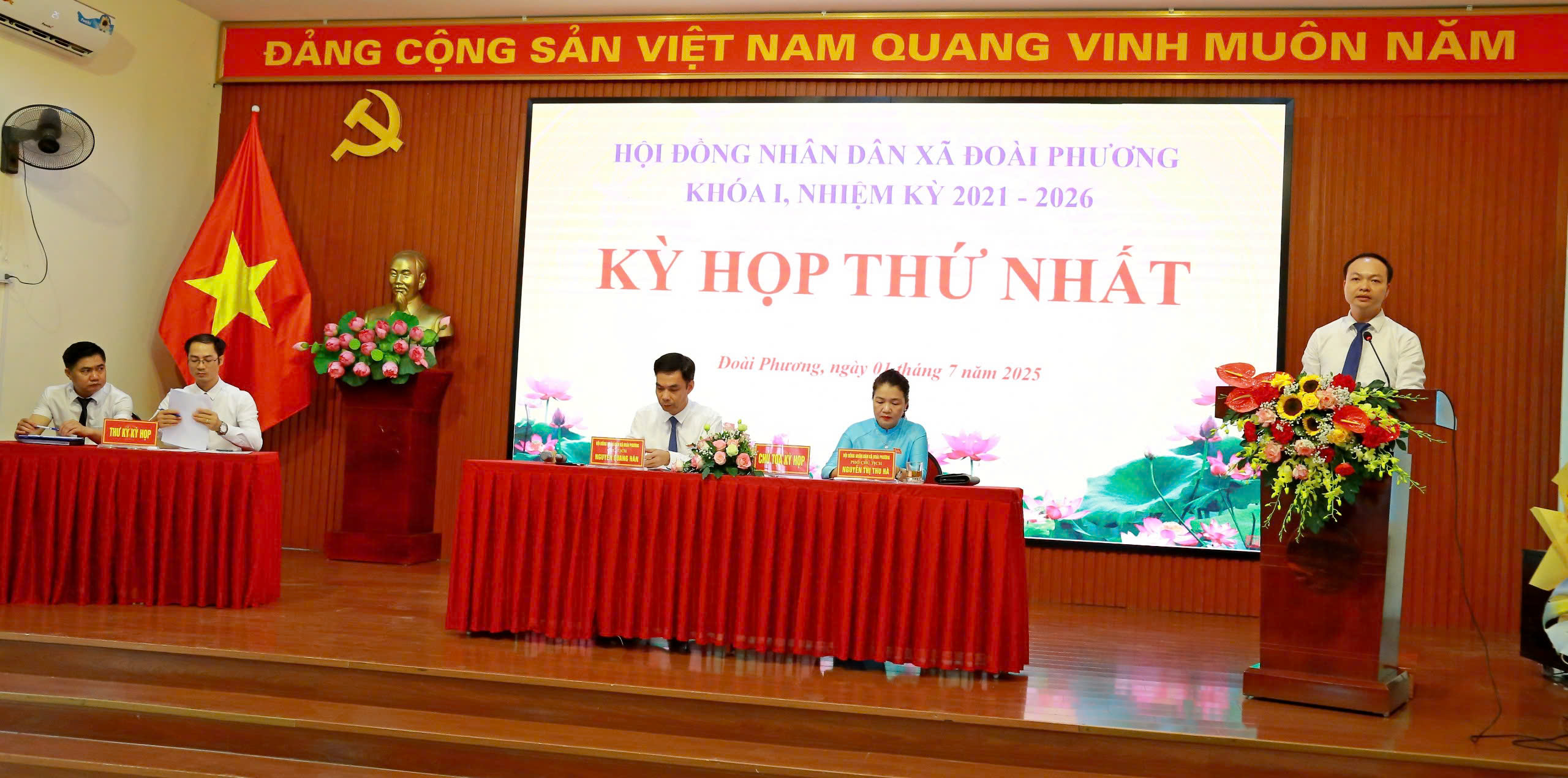 HĐND xã Đoài Phương: Sau kỳ họp thứ nhất, bắt tay ngay vào các công việc - ảnh 2
