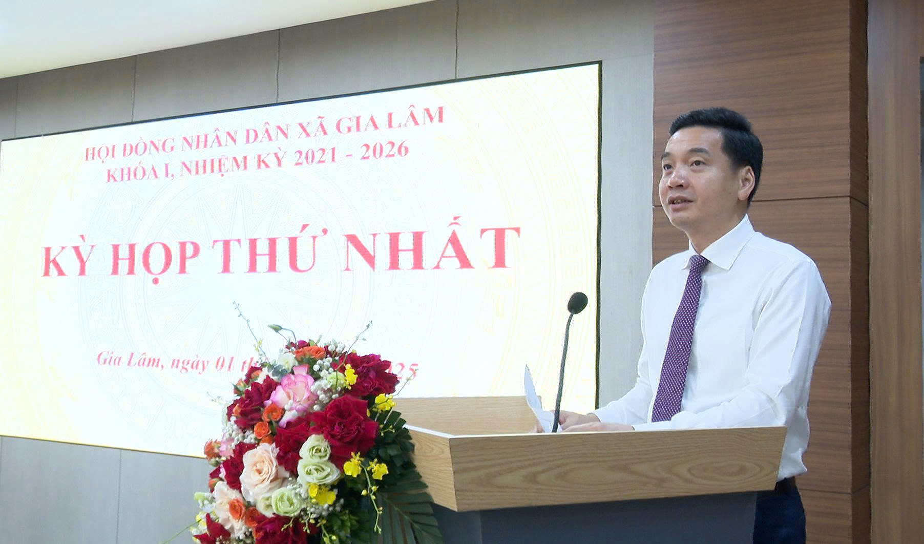 HĐND xã Gia Lâm tổ chức kỳ họp thứ nhất hoàn thiện bộ máy nhân sự - ảnh 1