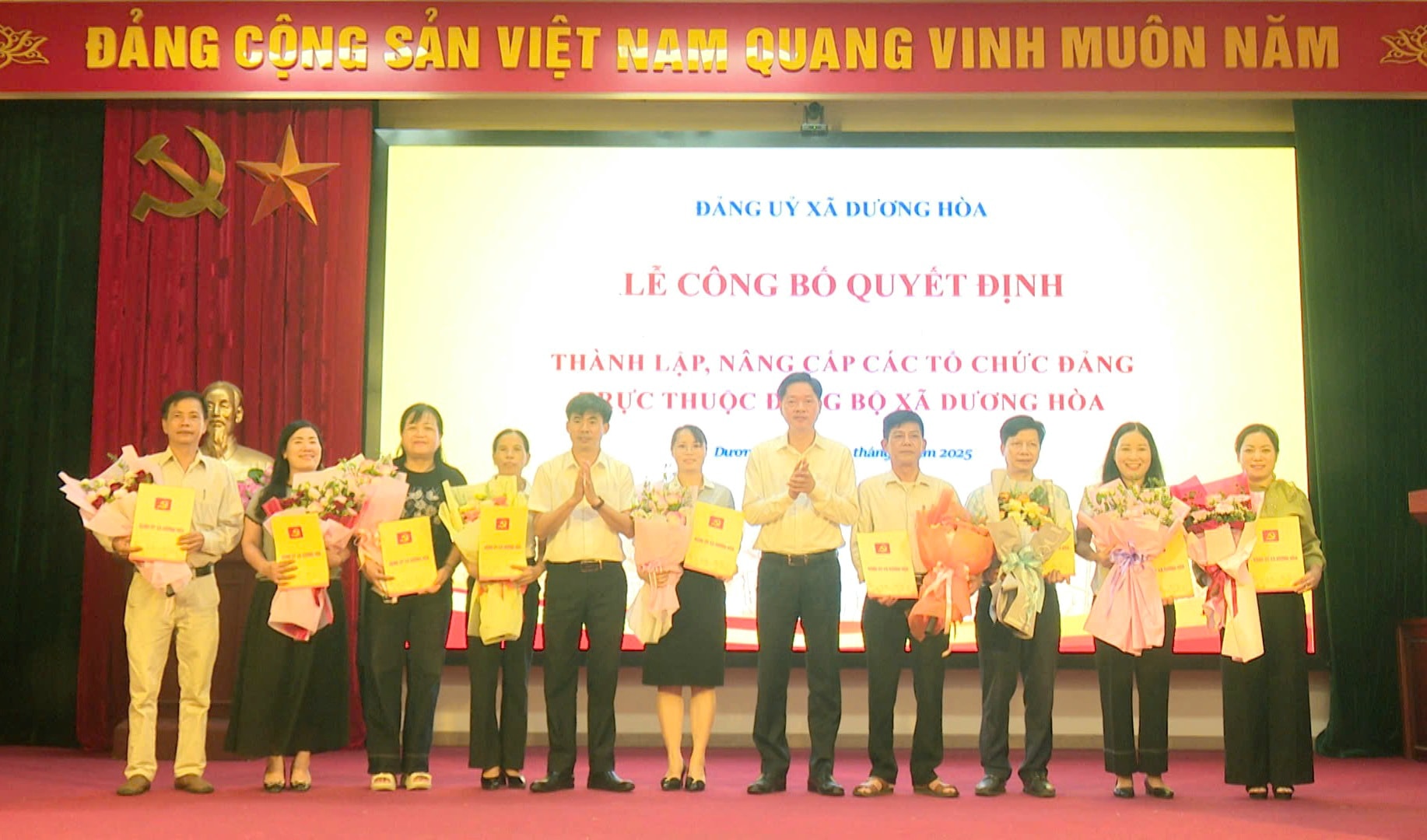 Xã Dương Hoà chuẩn bị kế hoạch tổ chức Đại hội Đảng bộ lần thứ nhất - ảnh 3
