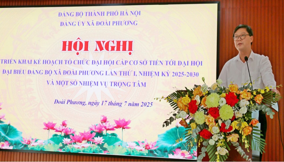 Xã Đoài Phương chuẩn bị chu đáo cho đại hội Đảng bộ xã lần thứ nhất - ảnh 2