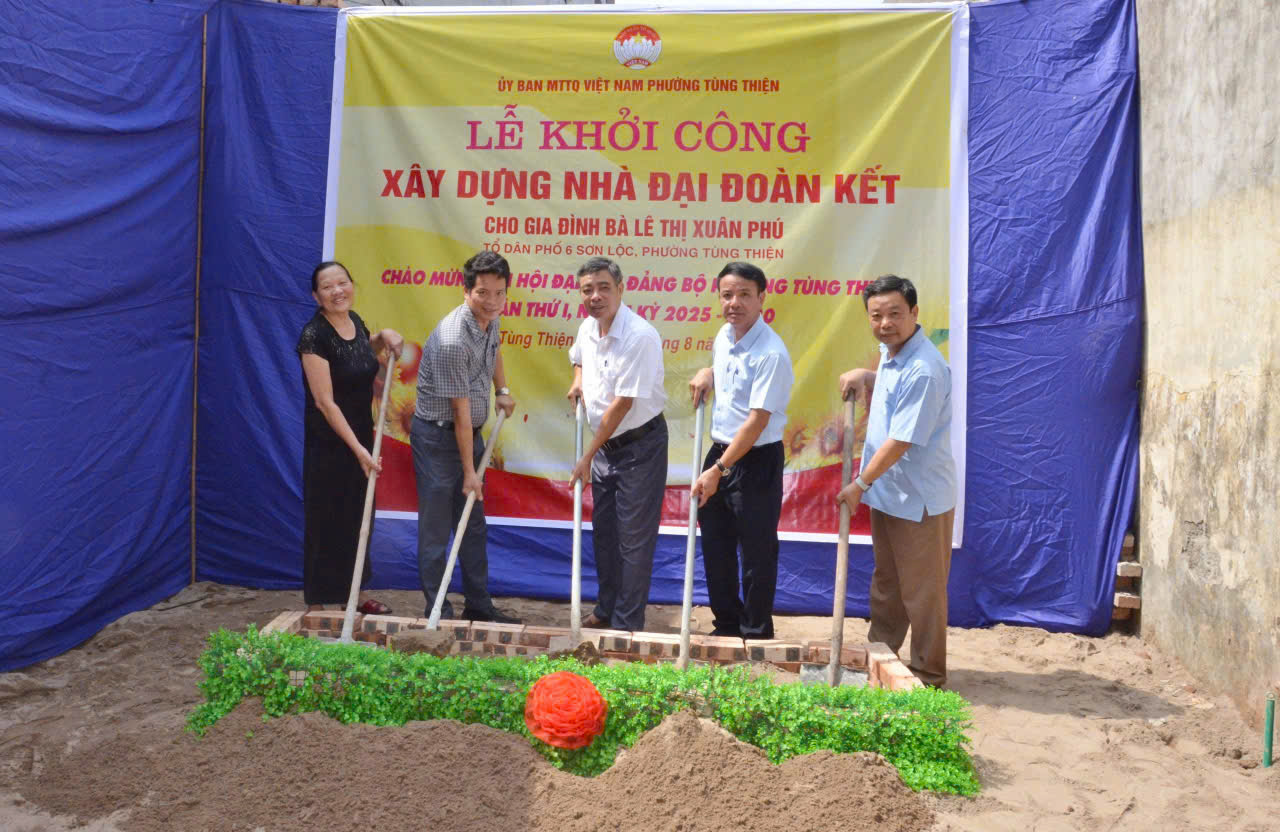 Phường Tùng Thiện triển khai nhiều công trình chào mừng Đại hội Đảng bộ lần thứ I - ảnh 4