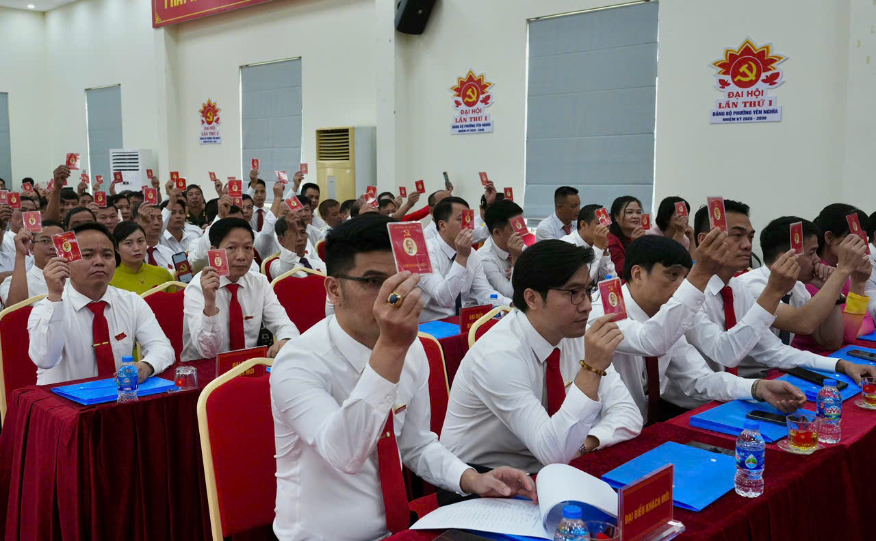 Đại hội Đại biểu Đảng bộ phường Yên Nghĩa lần thứ I diễn ra ngày làm việc thứ nhất - ảnh 6