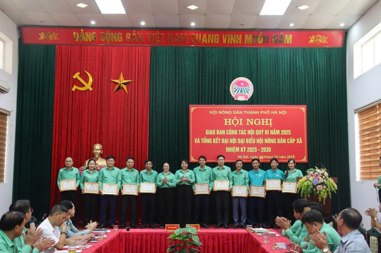 Hội Nông dân Hà Nội tặng bằng khen 22 tập thể Hội Nông dân xã, phường có thành tích xuất sắc - ảnh 4