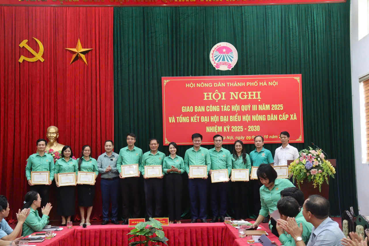Hội Nông dân Hà Nội tặng bằng khen 22 tập thể Hội Nông dân xã, phường có thành tích xuất sắc - ảnh 3