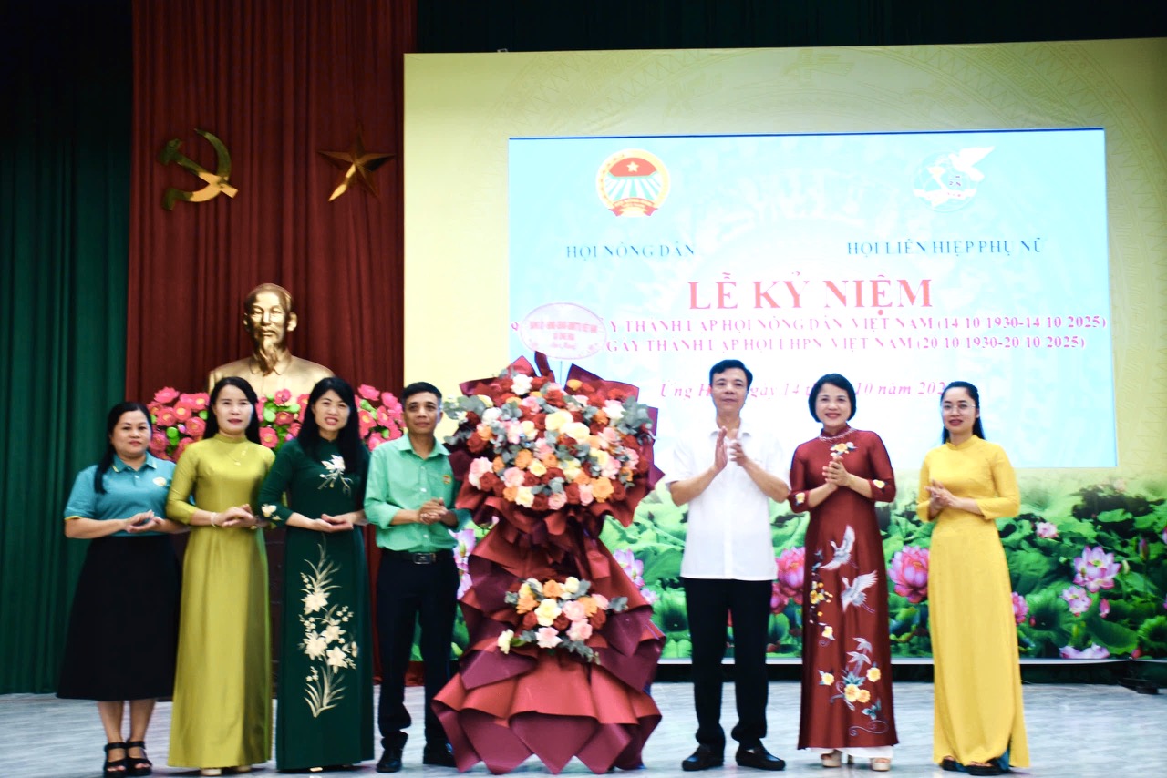 Nhiều hoạt động ý nghĩa kỷ niệm 95 năm Hội Nông dân và Hội LHPN xã Ứng Hoà - ảnh 1