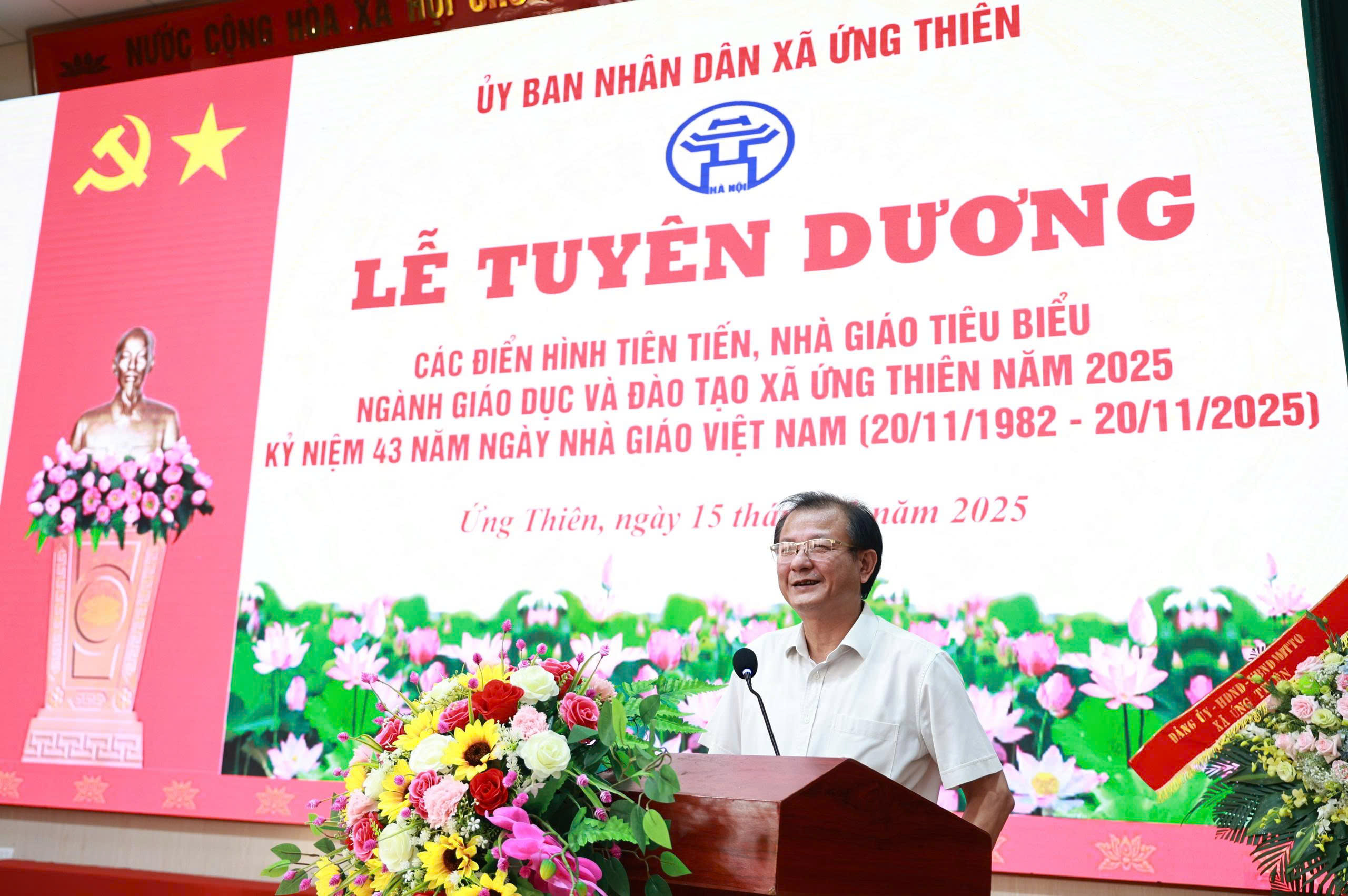 Xã Ứng Thiên tôn vinh nhà giáo tiêu biểu và các điển hình trong phong trào thi đua dạy tốt - học tốt - ảnh 2