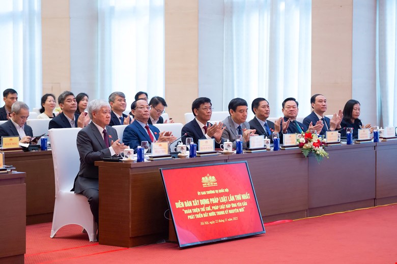 “Hoàn thiện thể chế, pháp luật đáp ứng yêu cầu phát triển đất nước trong kỷ nguyên mới”. - ảnh 6