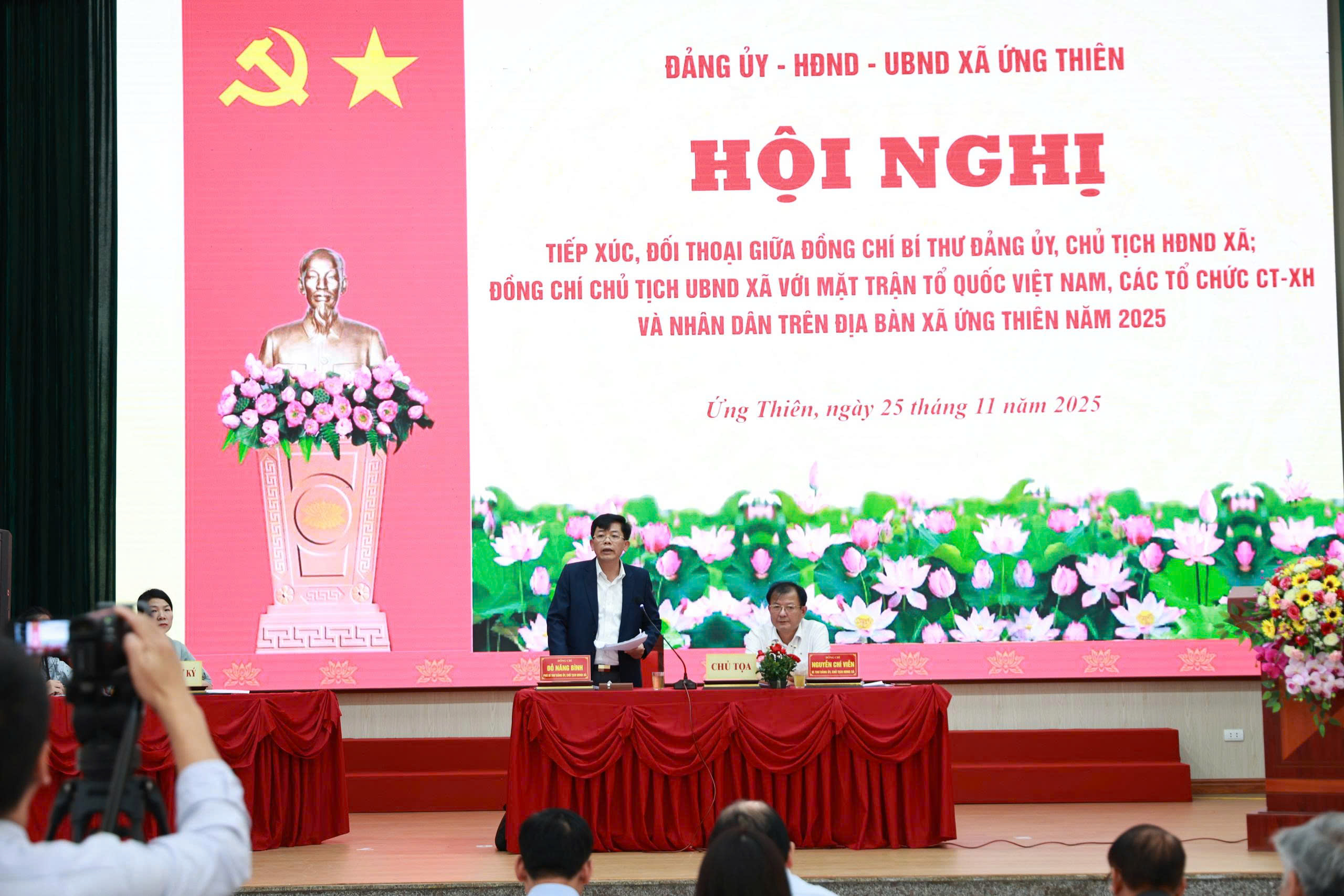 Lãnh đạo xã Ứng Thiên đối thoại trực tiếp, lắng nghe ý kiến nhân dân  - ảnh 6