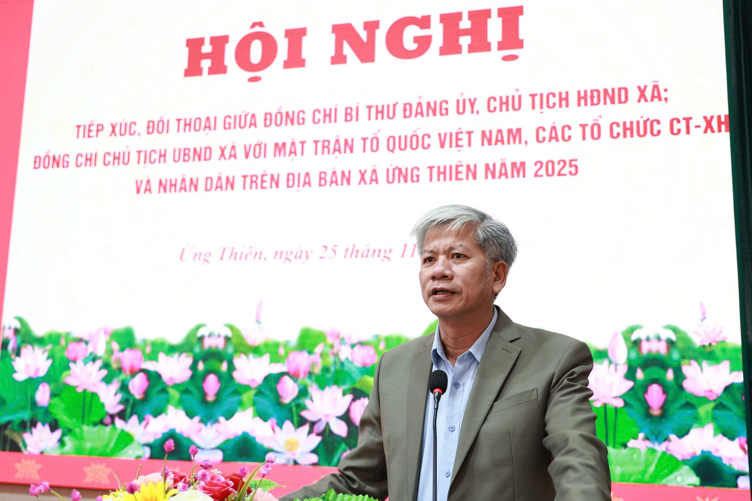 Lãnh đạo xã Ứng Thiên đối thoại trực tiếp, lắng nghe ý kiến nhân dân  - ảnh 7