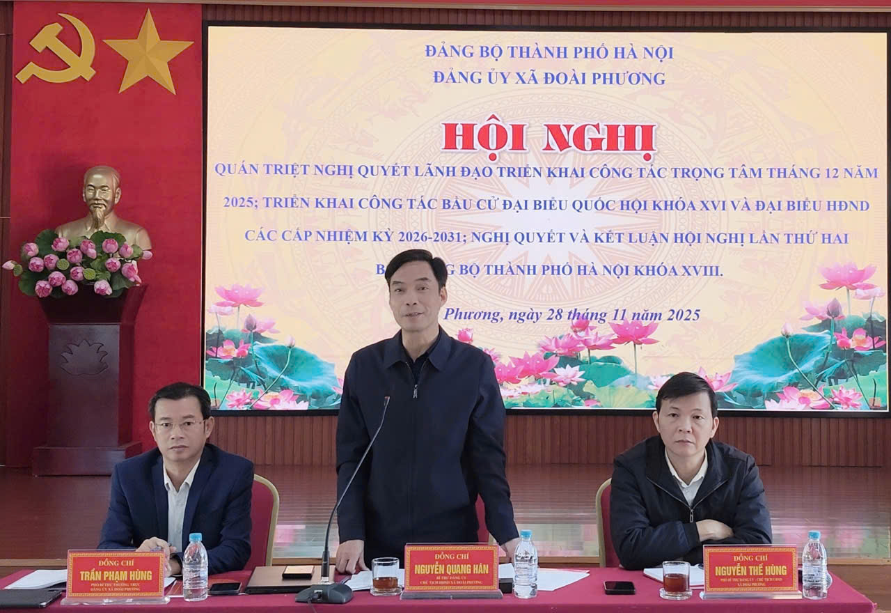 Xã Đoài Phương triển khai công tác bầu cử Đại biểu Quốc hội và đại biểu HĐND các cấp - ảnh 7