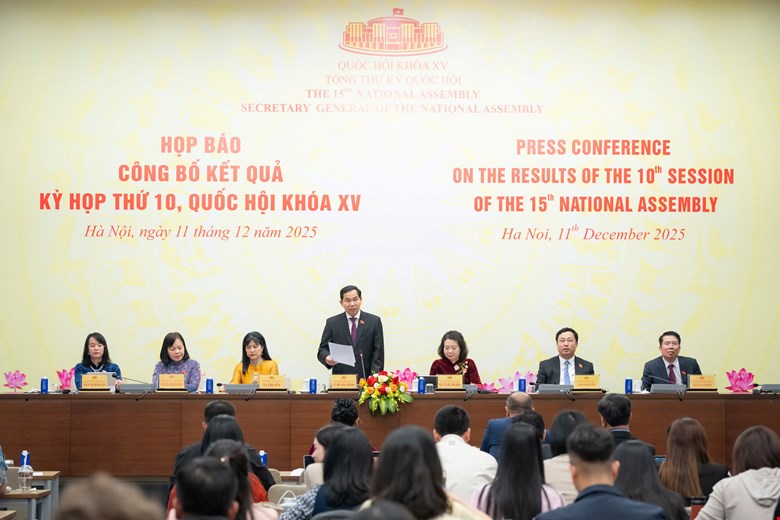 Khối lượng công tác lập pháp được Quốc hội thông qua tại kỳ họp 10 chiếm khoảng 30% của cả nhiệm kỳ - ảnh 1