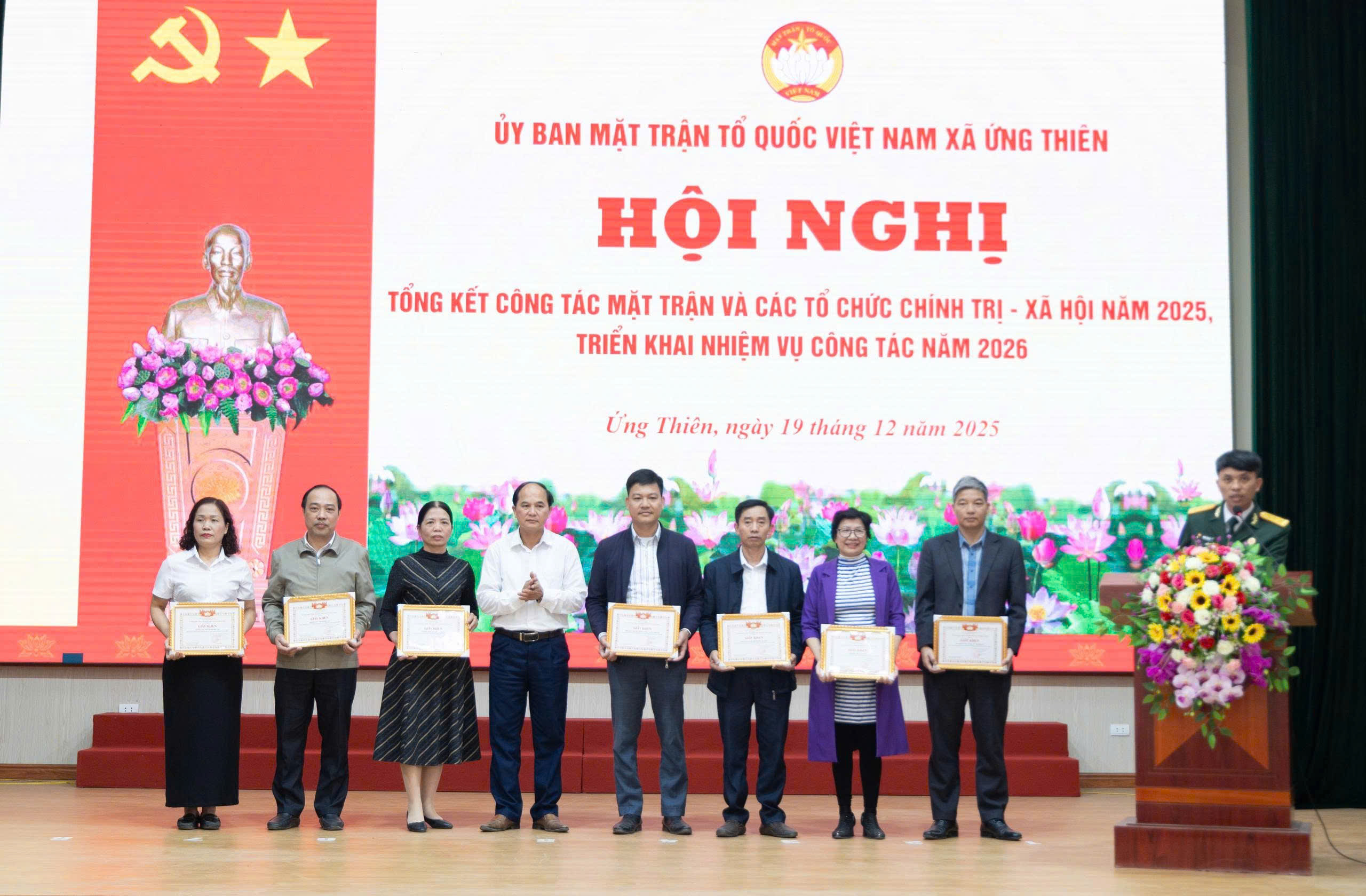 Phát huy sức mạnh đại đoàn kết, MTTQ xã Ứng Thiên hoàn thành toàn diện nhiệm vụ năm 2025 - ảnh 4
