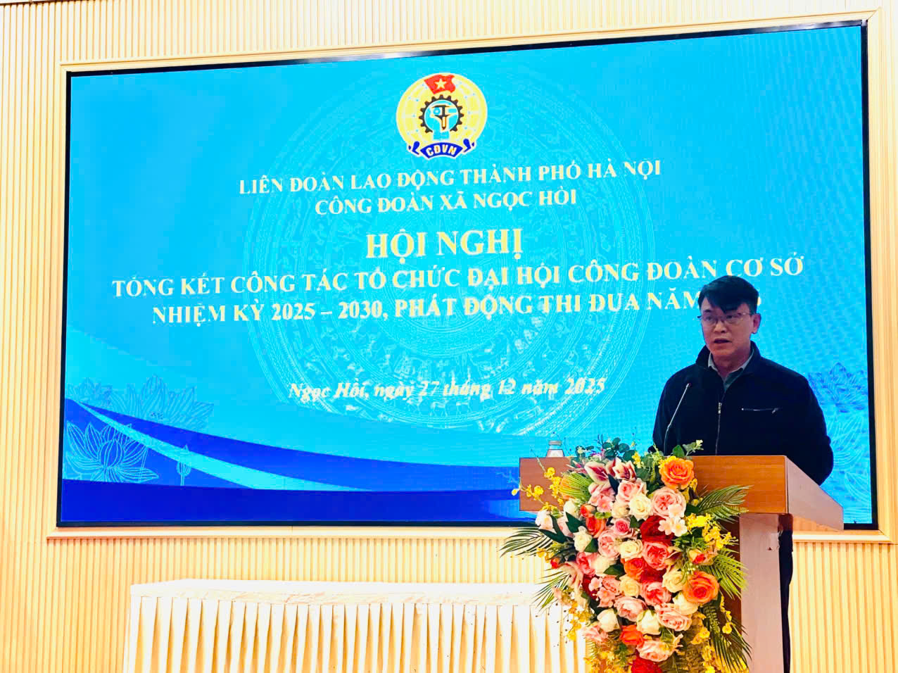 Công đoàn xã Ngọc Hồi tổ chức thành công Đại hội Công đoàn cơ sở nhiệm kỳ 2025 - 2030 - ảnh 2