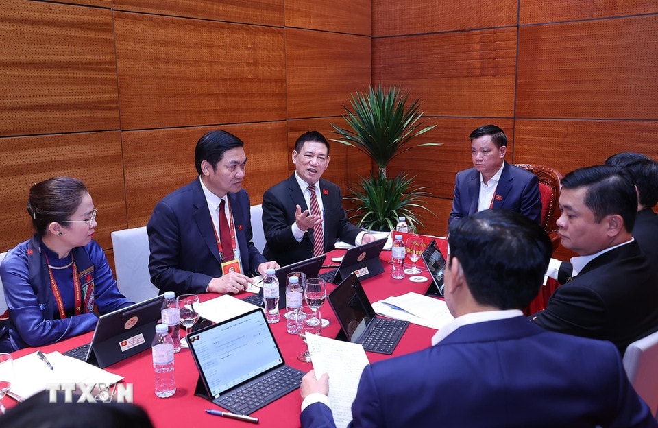 Đại hội XIV của Đảng: Đại biểu làm việc tại Đoàn, thảo luận các văn kiện Đại hội - ảnh 10