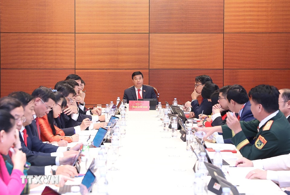 Đại hội XIV của Đảng: Đại biểu làm việc tại Đoàn, thảo luận các văn kiện Đại hội - ảnh 11