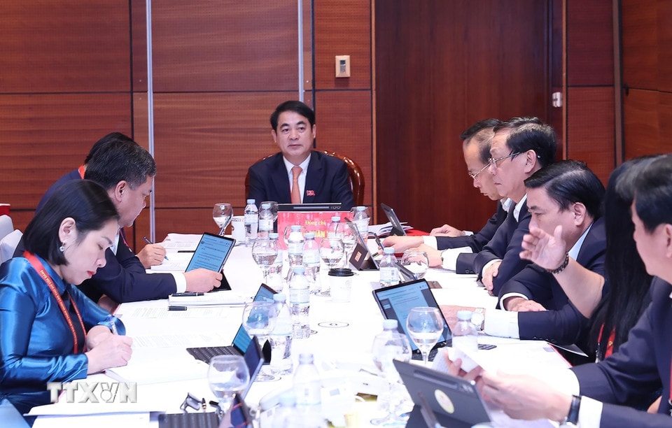 Đại hội XIV của Đảng: Đại biểu làm việc tại Đoàn, thảo luận các văn kiện Đại hội - ảnh 12