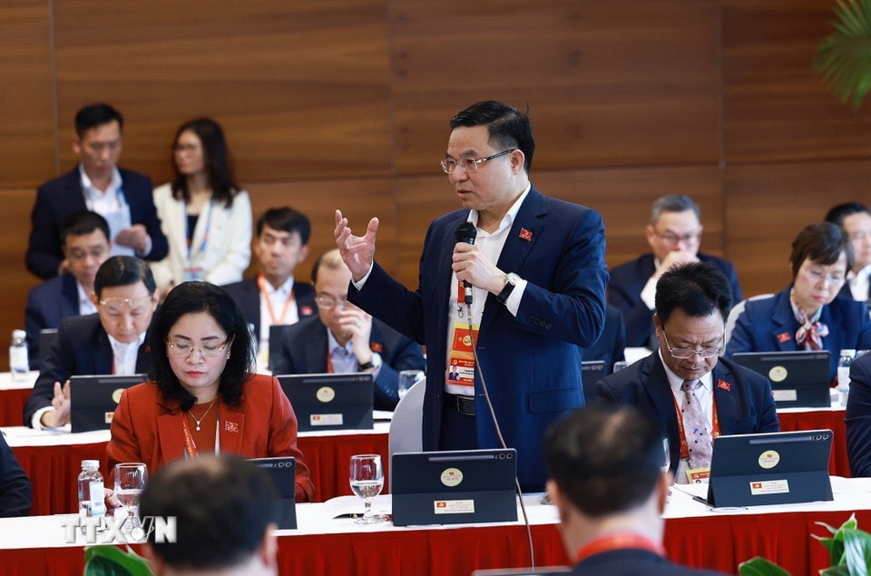 Đại hội XIV của Đảng: Đại biểu làm việc tại Đoàn, thảo luận các văn kiện Đại hội - ảnh 6