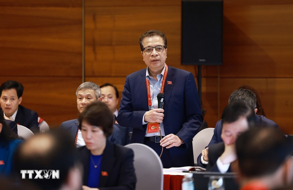 Đại hội XIV của Đảng: Đại biểu làm việc tại Đoàn, thảo luận các văn kiện Đại hội - ảnh 7