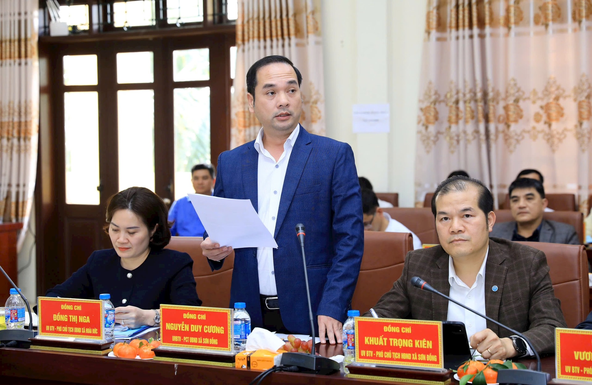 HĐND thành phố Hà Nội giám sát công tác bầu cử tại xã Hoài Đức, Dương Hoà, An Khánh và Sơn Đồng - ảnh 2