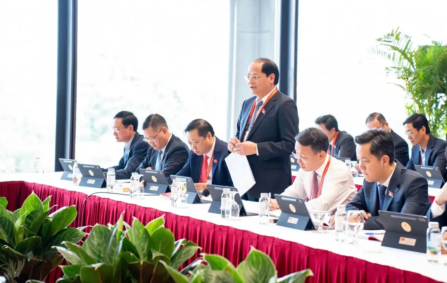 Hình ảnh Đoàn đại biểu Đảng bộ TP Hà Nội tham dự Đại hội Đảng XIV - ảnh 7