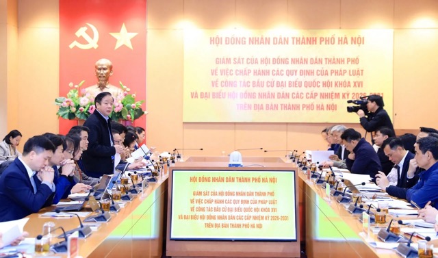 Đoàn giám sát số 7 của HĐND TP Hà Nội làm việc với 10 xã về công tác bầu cử - ảnh 3