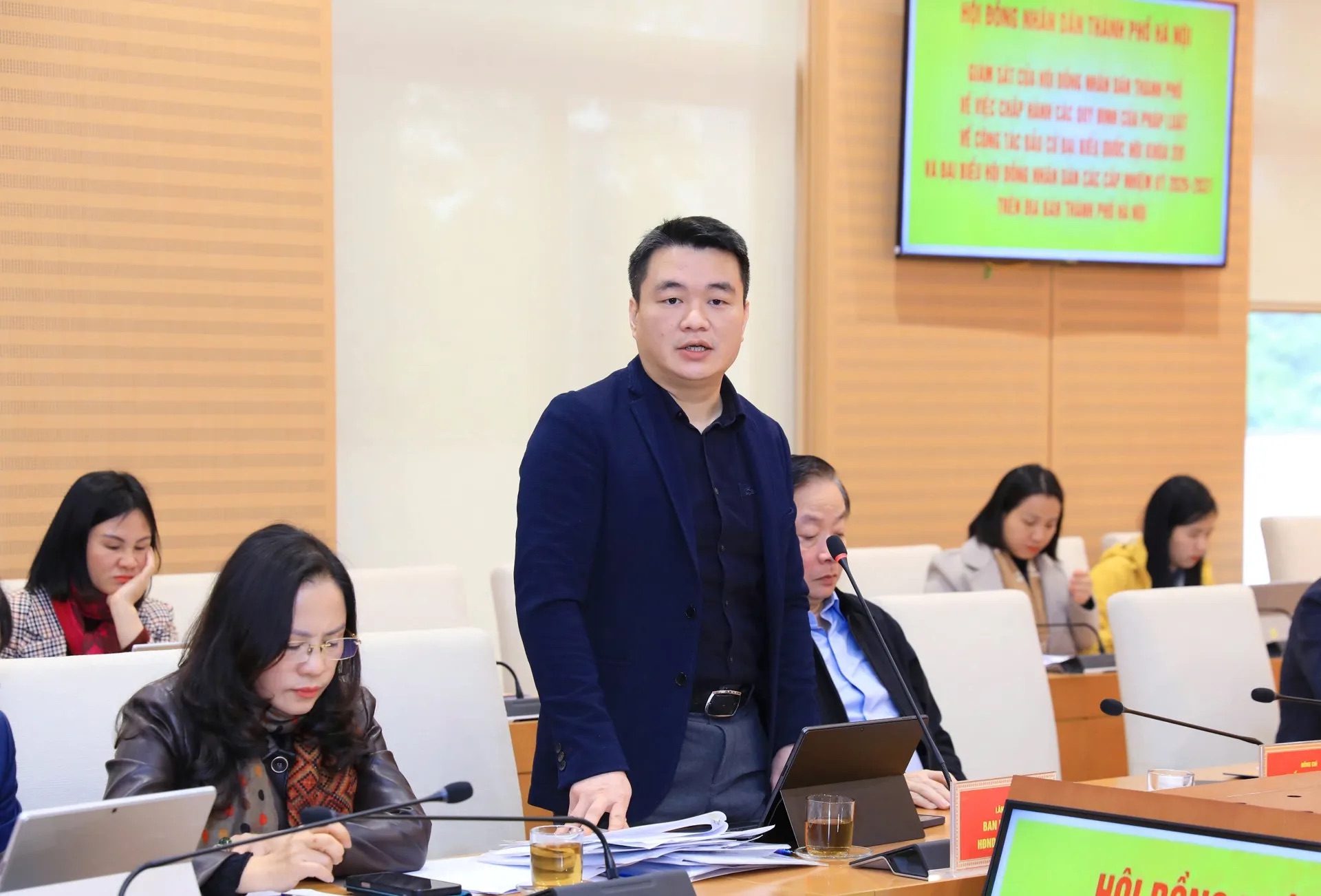 Đoàn giám sát số 7 của HĐND TP Hà Nội làm việc với 10 xã về công tác bầu cử - ảnh 2