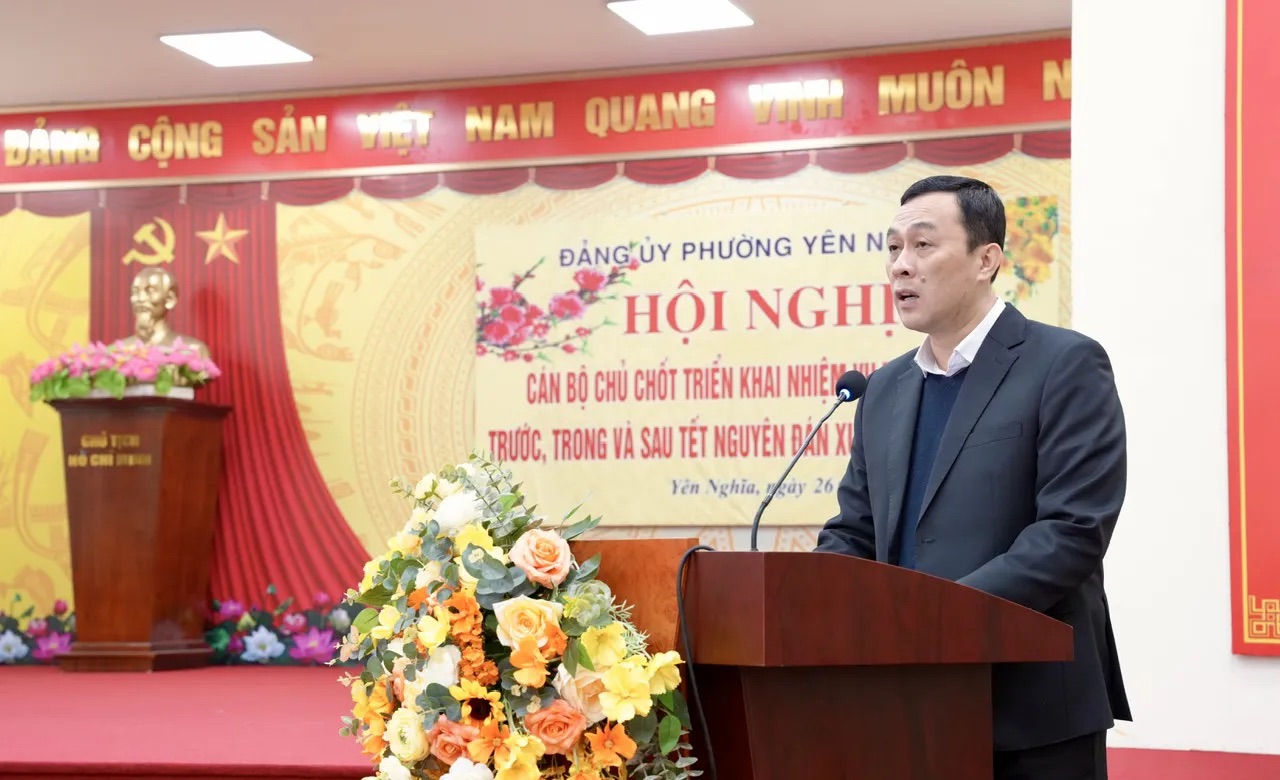 Phường Yên Nghĩa quán triệt các nhiệm vụ trọng tâm trong và sau Tết Nguyên đán - ảnh 1