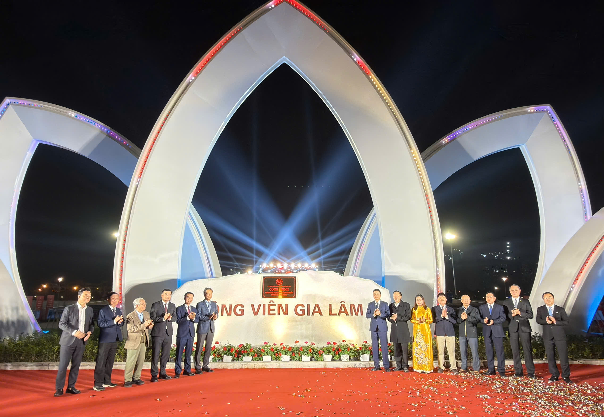 Khánh thành Công viên trung tâm xã Gia Lâm quy mô 14ha - ảnh 1