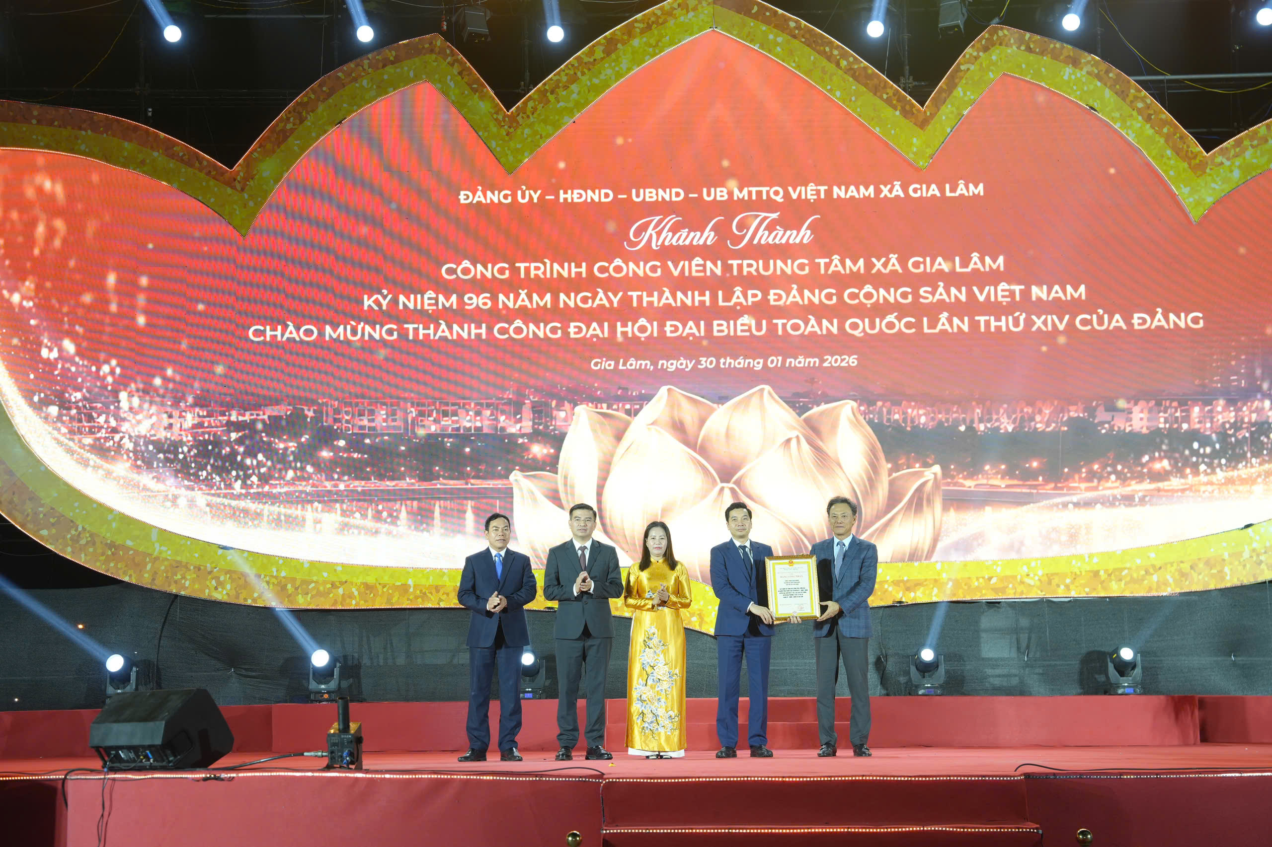 Khánh thành Công viên trung tâm xã Gia Lâm quy mô 14ha - ảnh 4