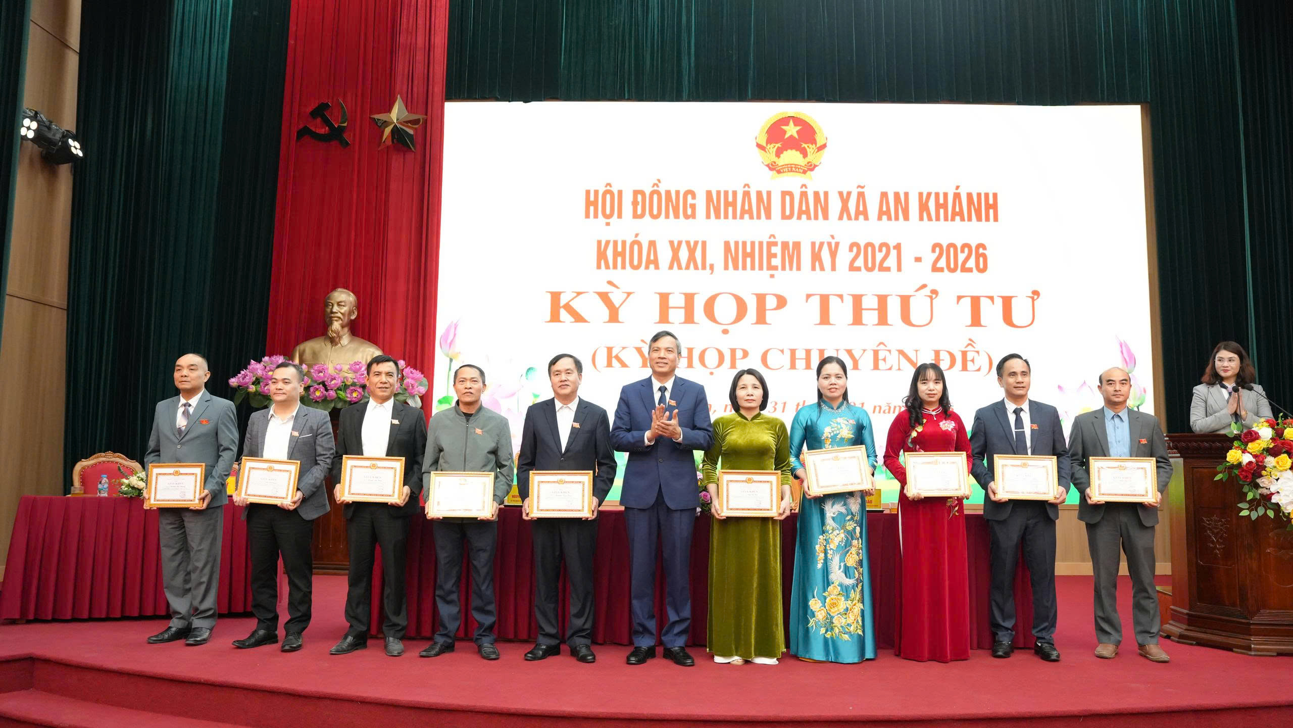 HĐND xã An Khánh thông qua điều chỉnh kế hoạch đầu tư công và ngân sách năm 2026 - ảnh 1