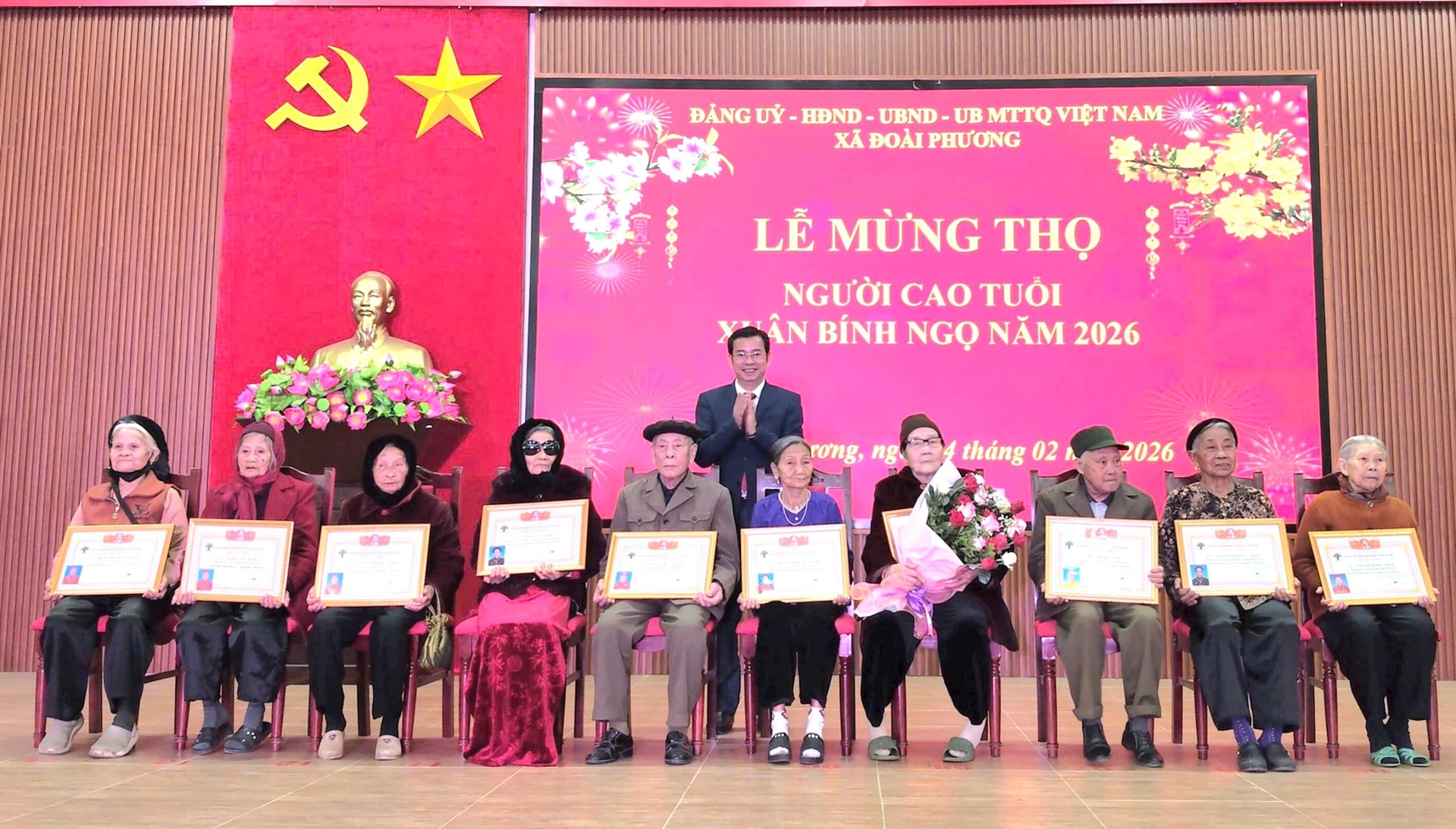 Xã Đoài Phương mừng thọ người cao tuổi dịp Tết Bính Ngọ 2026 - ảnh 8