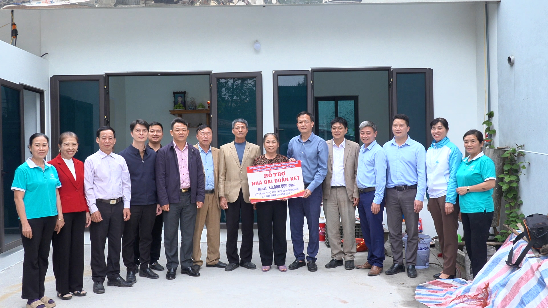 Xã Hoà Xá khánh nhà Đại đoàn kết trước thềm Xuân mới - ảnh 6