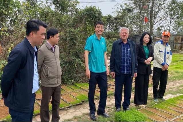 Nông dân xã Thư Lâm đồng loạt thực hiện cấy lúa vụ Xuân  - ảnh 1