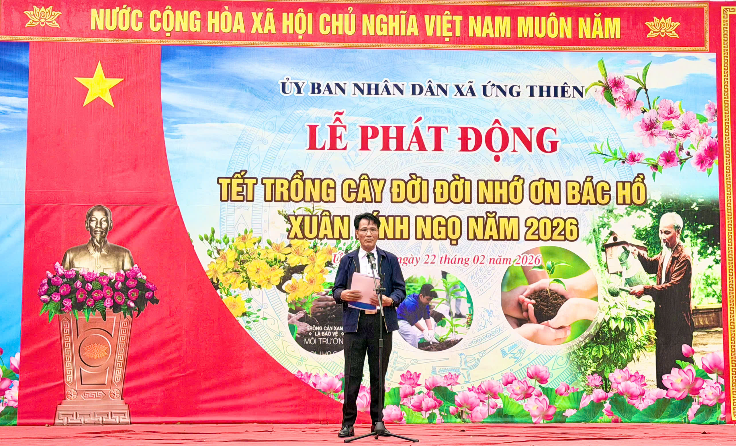 Xã Ứng Thiên phấn đấu trồng 2.500 cây xanh trong năm 2026 - ảnh 2