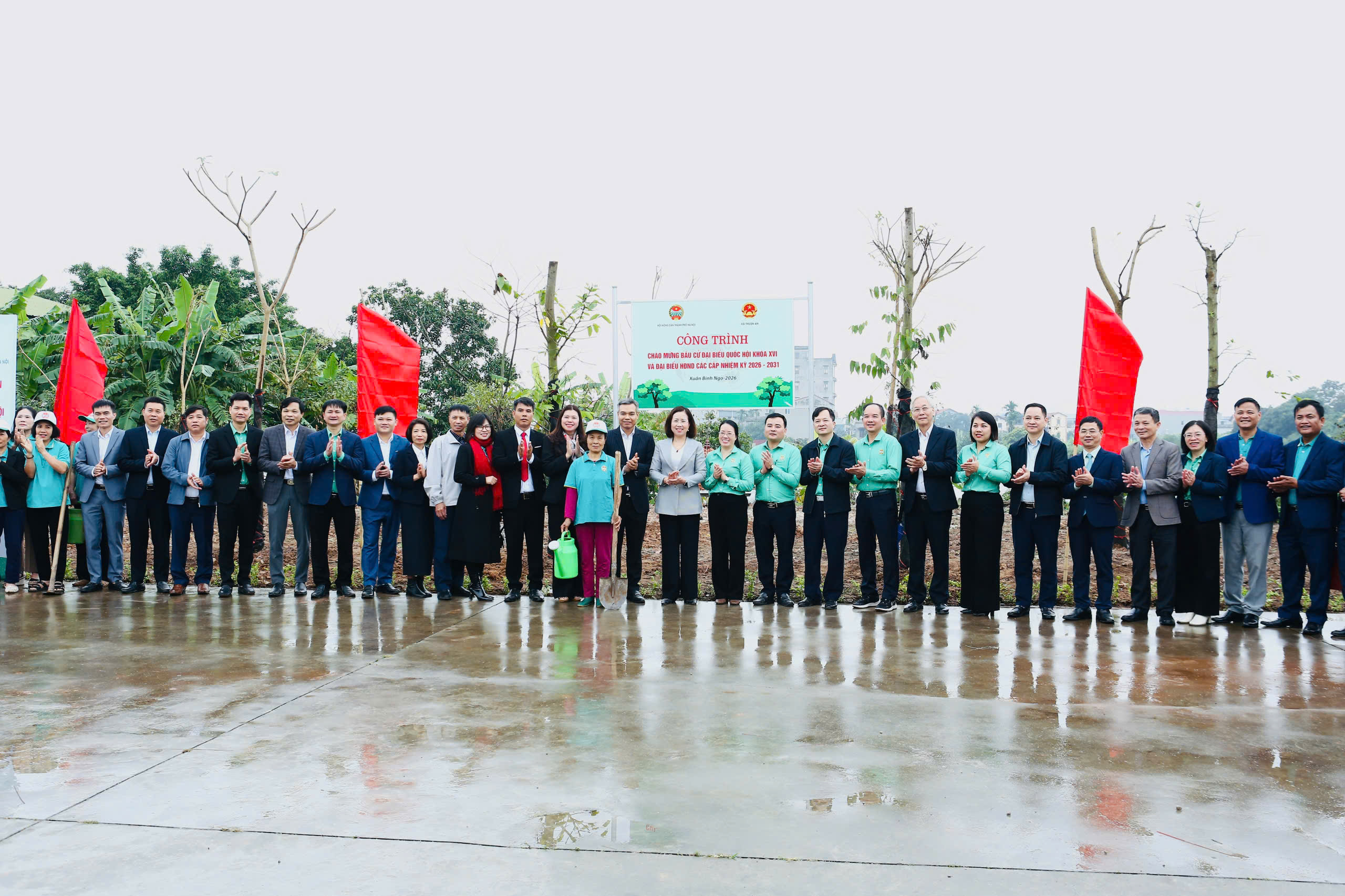 Hội Nông dân thành phố Hà Nội phát động trồng 5.000 cây đầu năm 2026  - ảnh 7