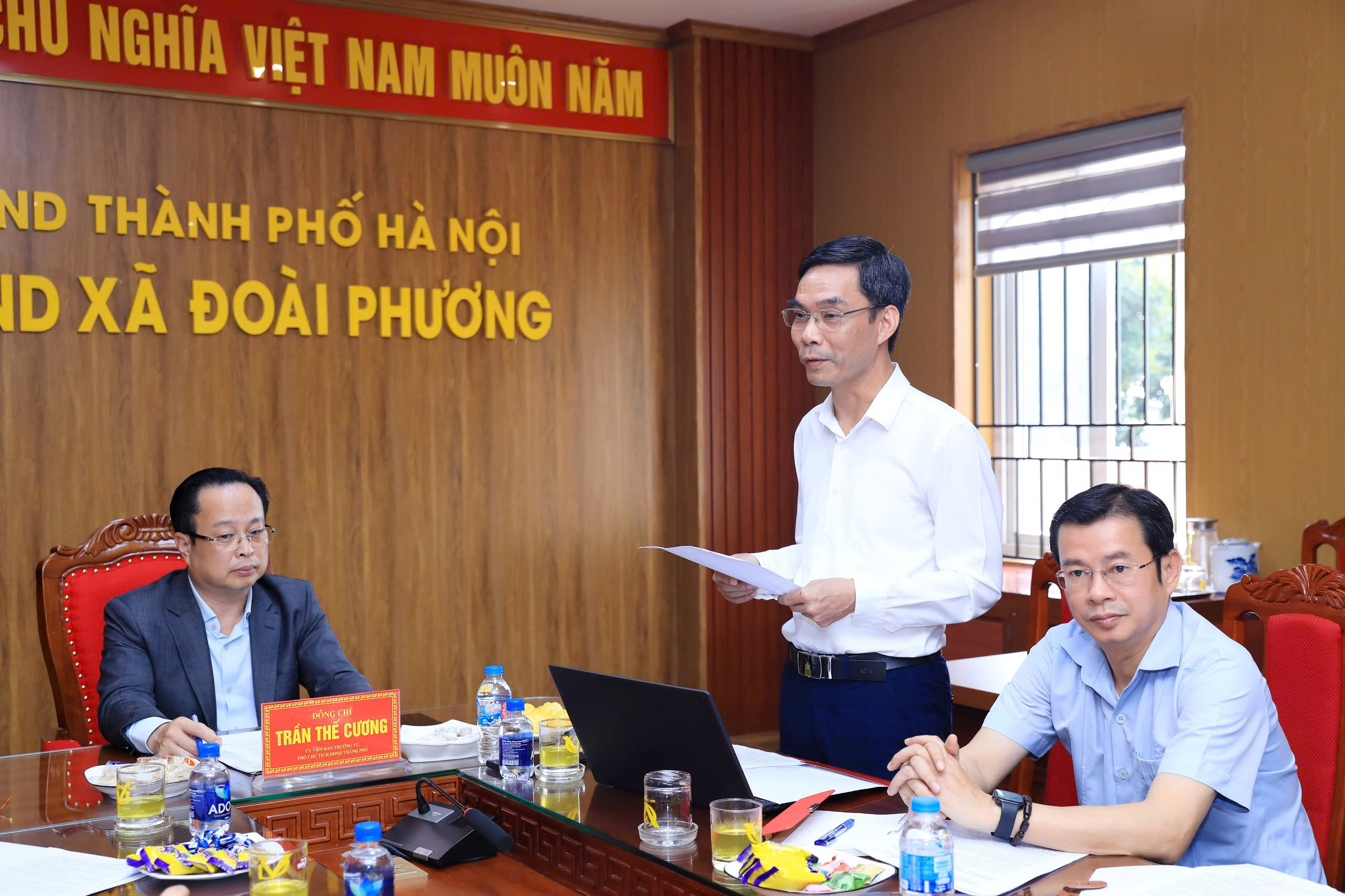 Lãnh đạo thành phố kiểm tra công tác chuẩn bị bầu cử tại Sơn Tây, Đoài Phương, Tùng Thiện - ảnh 8