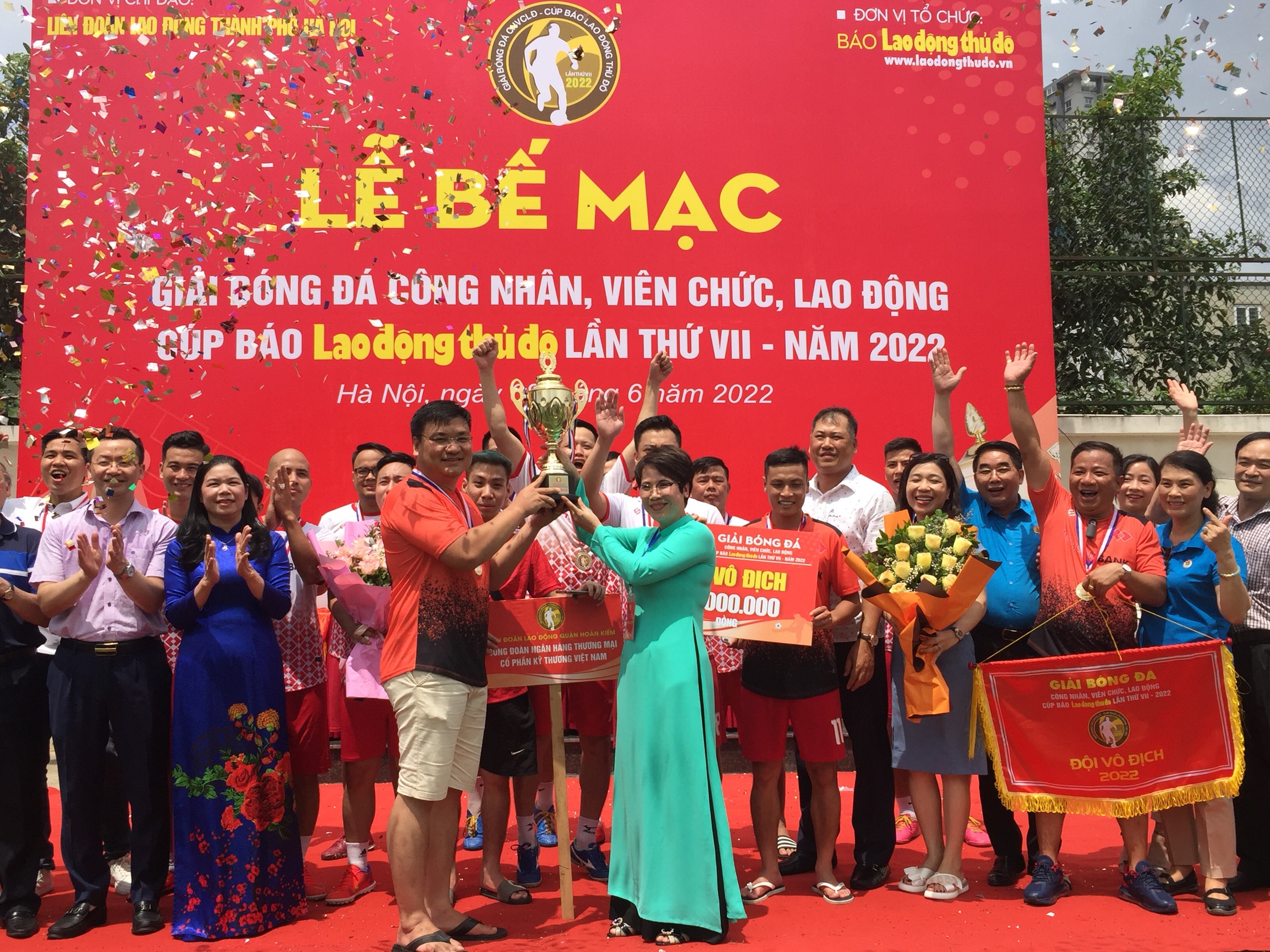 Bế mạc giải bóng đá công nhân, viên chức lao động năm 2022 - ảnh 9