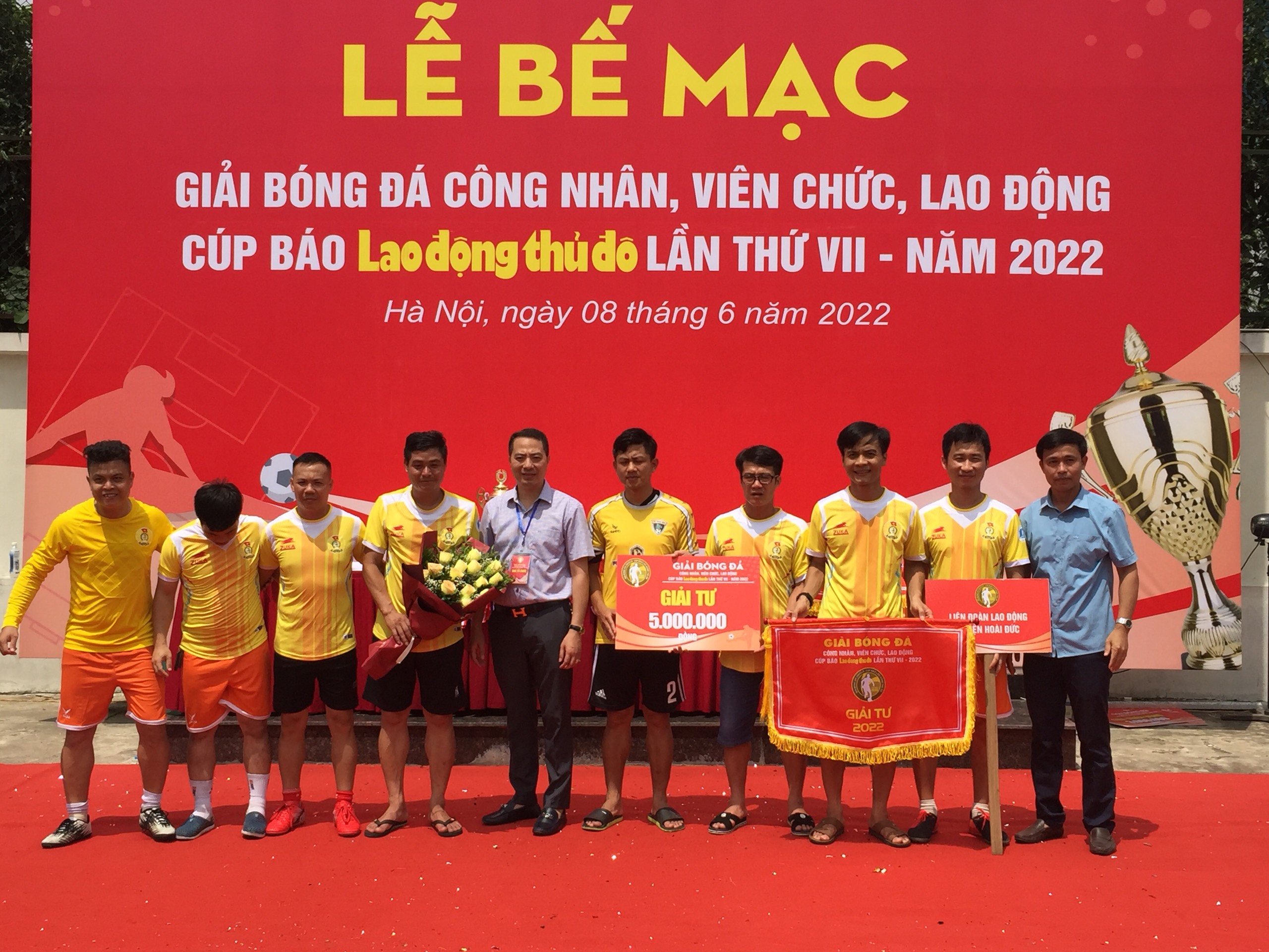Bế mạc giải bóng đá công nhân, viên chức lao động năm 2022 - ảnh 6
