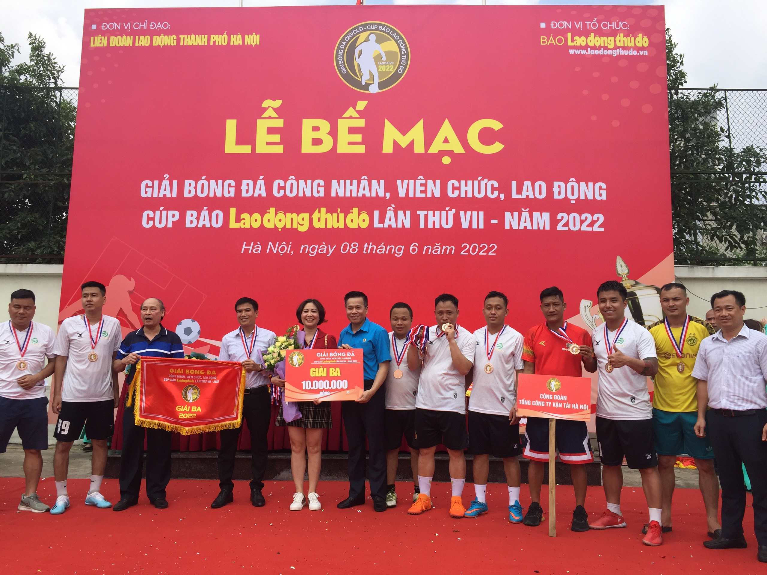 Bế mạc giải bóng đá công nhân, viên chức lao động năm 2022 - ảnh 7