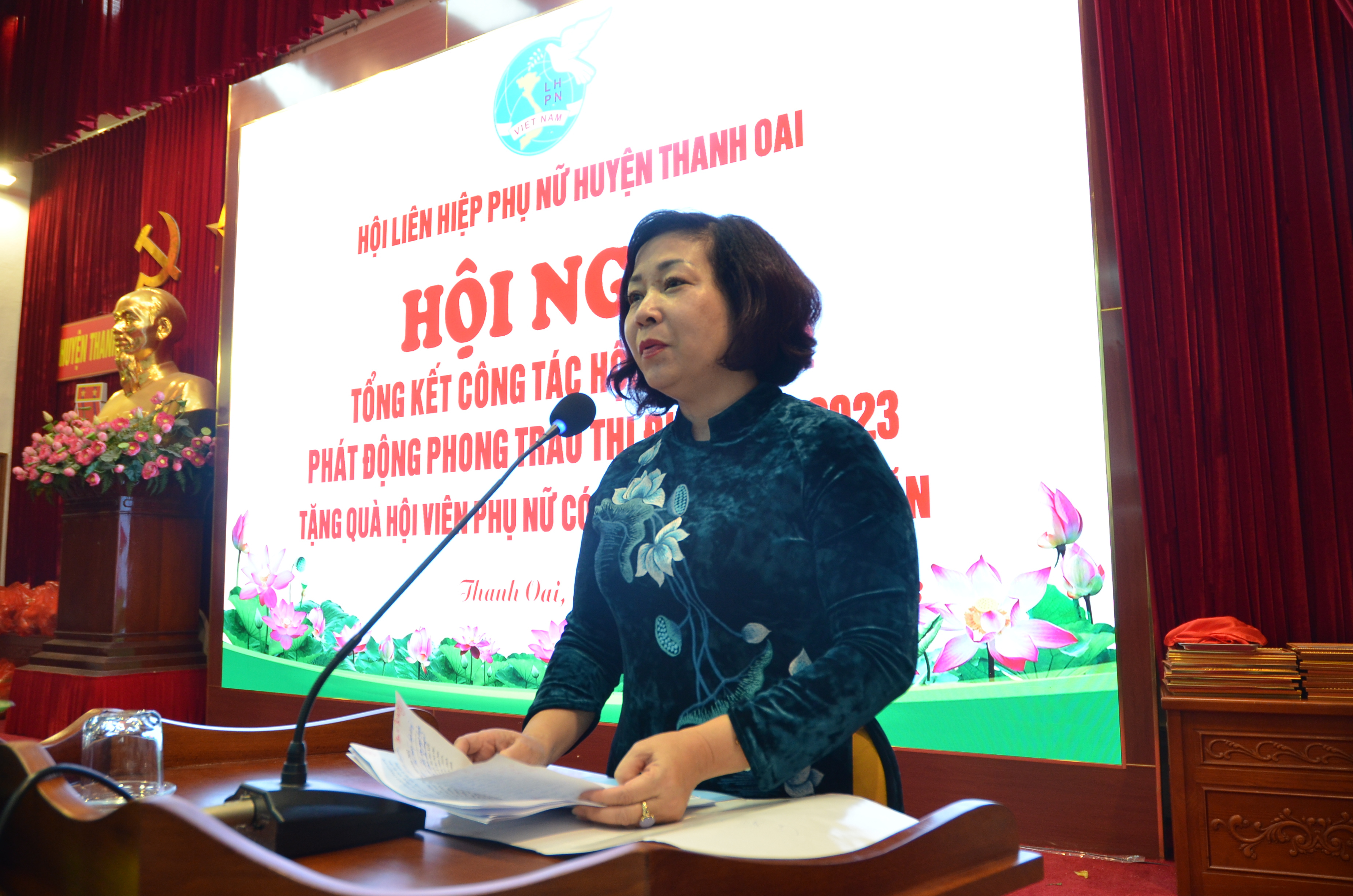 Hội LHPN Thanh Oai tập trung xây dựng cơ sở Hội vững mạnh - ảnh 3