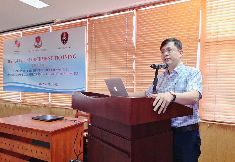 Tập huấn về thực thi pháp luật cho lãnh đạo, chỉ huy Cảnh sát giao thông đường bộ Công an thành phố Hà Nội - ảnh 1