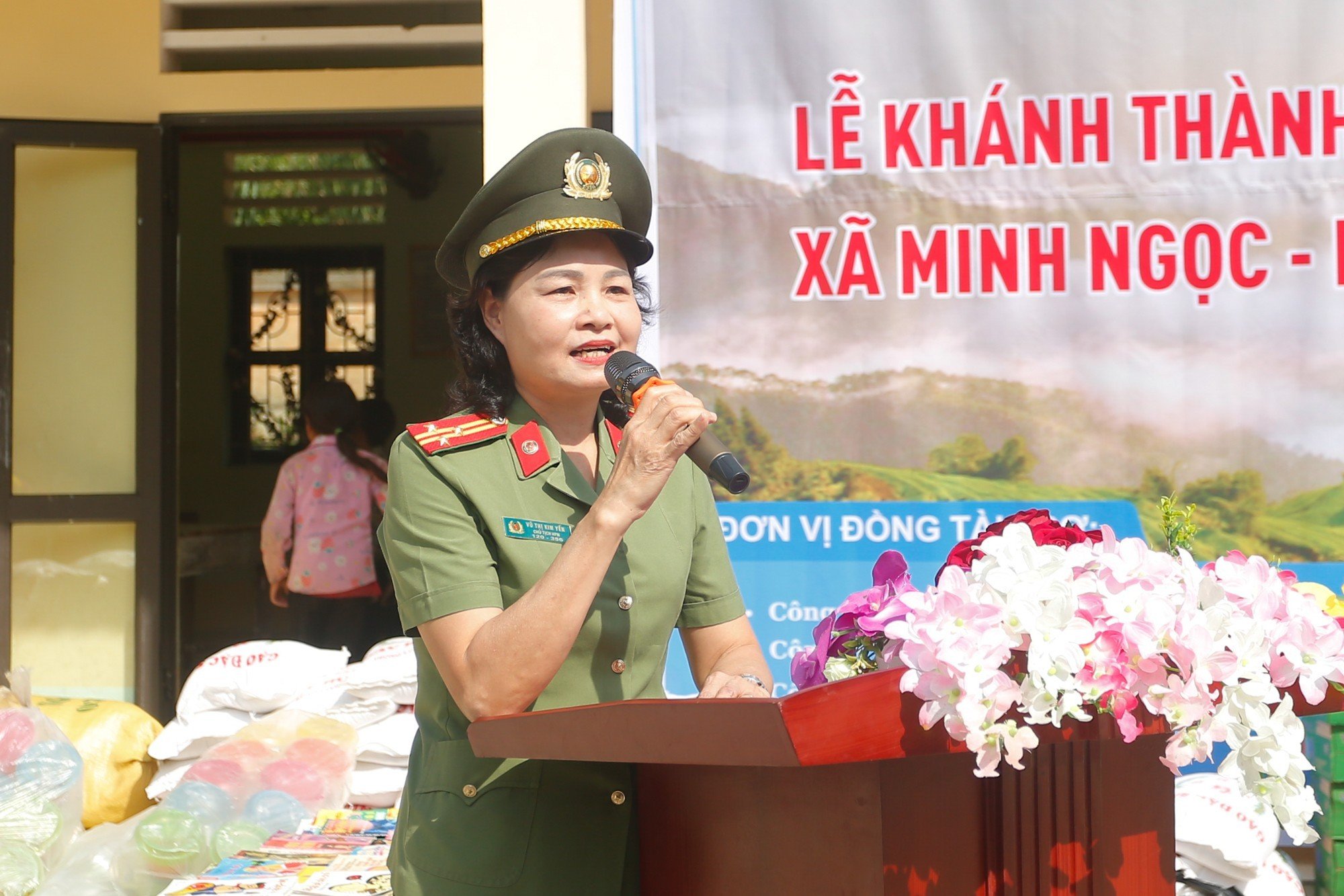 Hội Phụ nữ công an Thủ đô phối hợp xây điểm trường cho học sinh dân tộc thiểu số - ảnh 2
