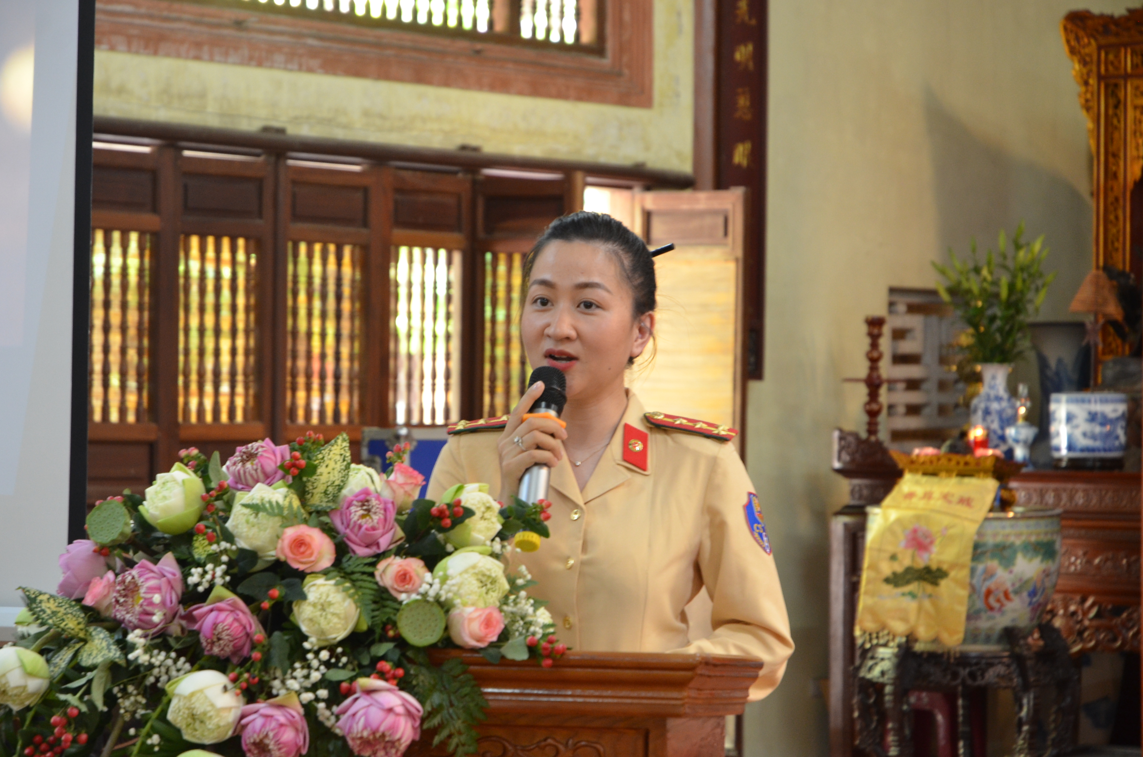 Triển khai công tác tuyên truyền Tăng Ni, Phật tử tham gia đảm bảo trật tự ATGT giai đoạn 2023- 2026 - ảnh 3