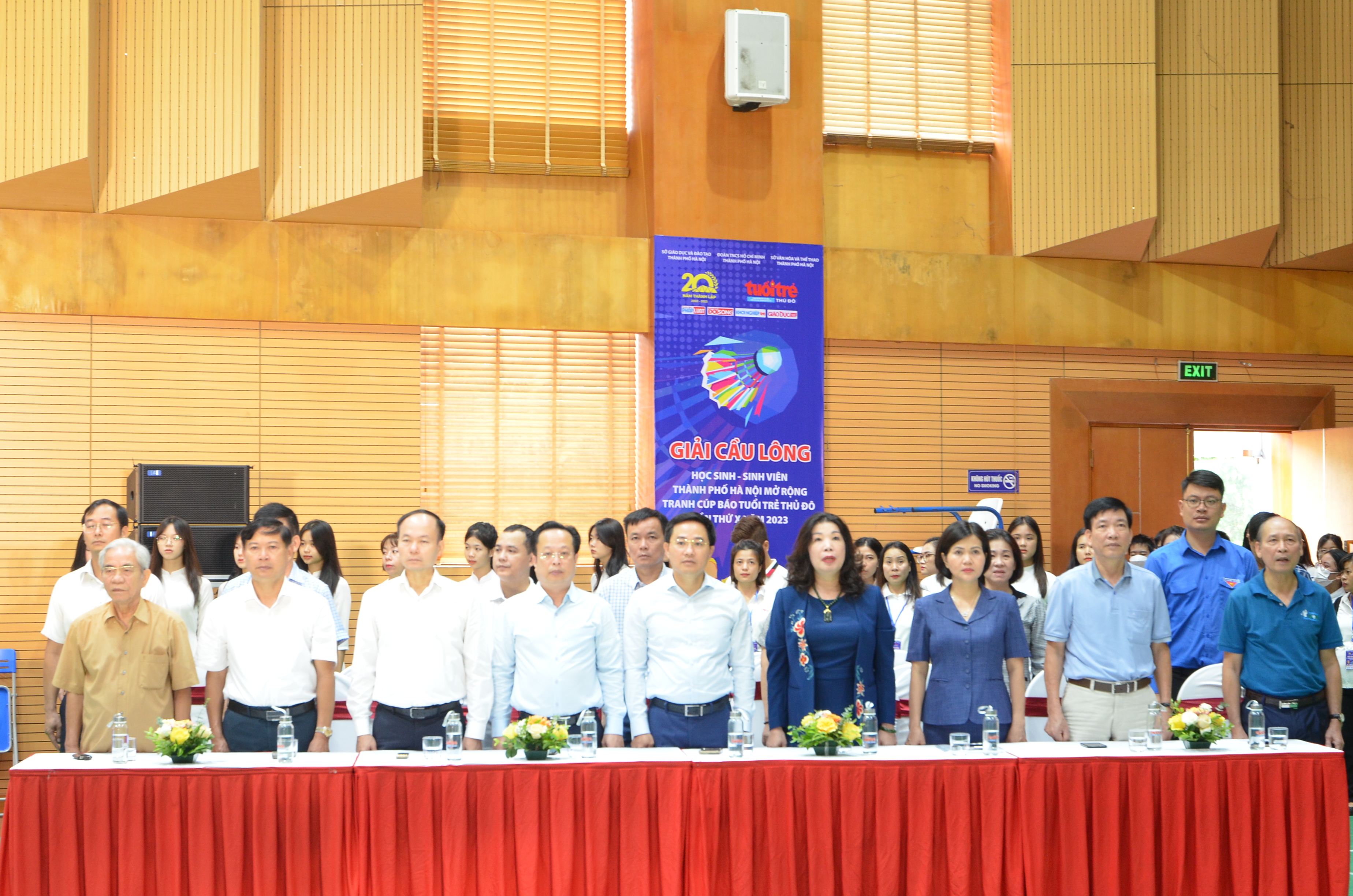Khai mạc Giải Cầu lông học sinh, sinh viên Thành phố Hà Nội năm 2023 - ảnh 1