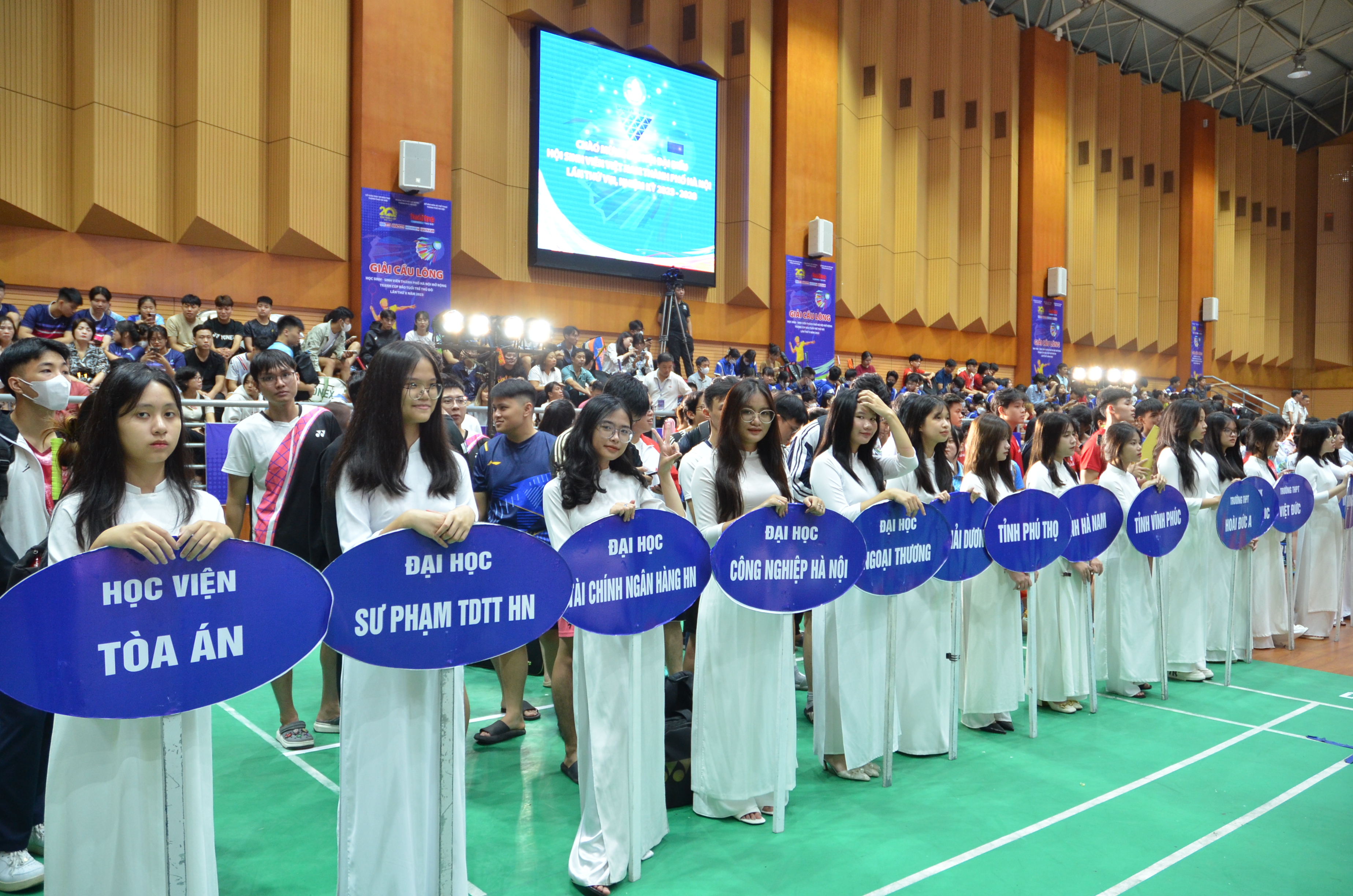 Khai mạc Giải Cầu lông học sinh, sinh viên Thành phố Hà Nội năm 2023 - ảnh 5