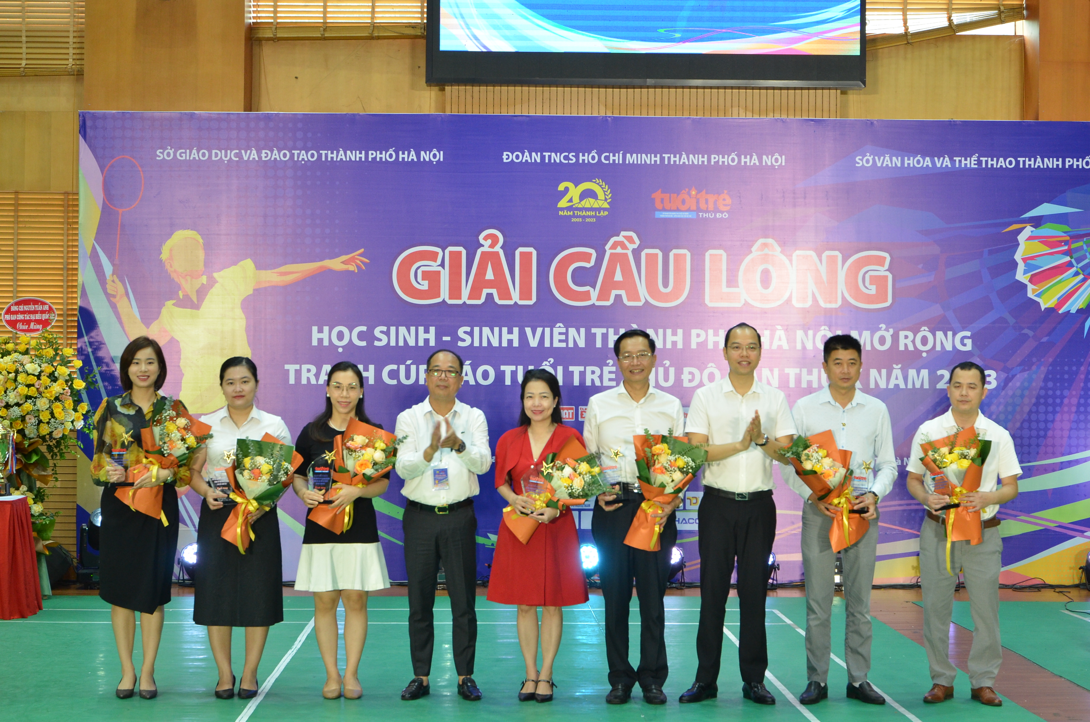 Khai mạc Giải Cầu lông học sinh, sinh viên Thành phố Hà Nội năm 2023 - ảnh 4