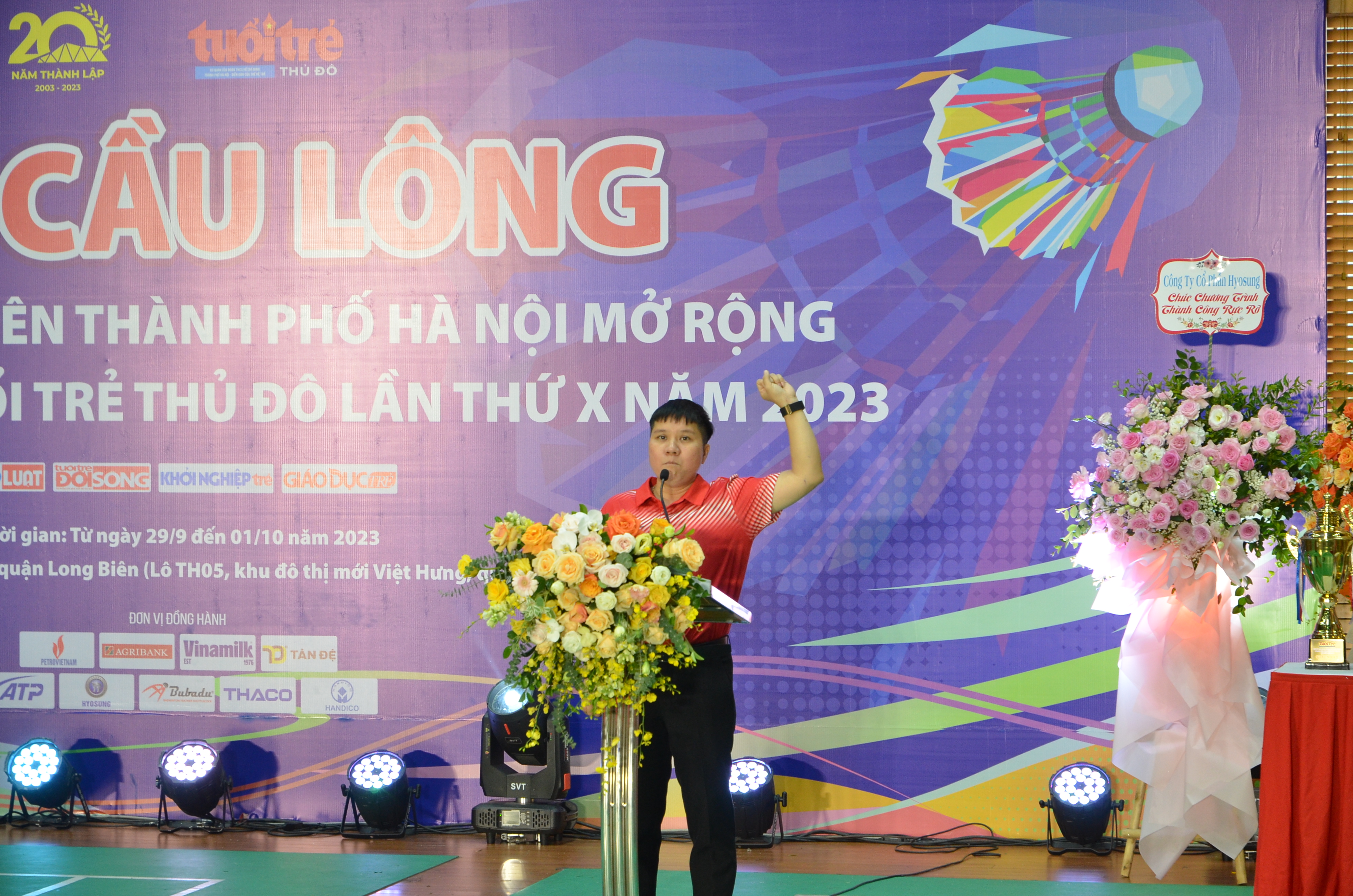 Khai mạc Giải Cầu lông học sinh, sinh viên Thành phố Hà Nội năm 2023 - ảnh 6