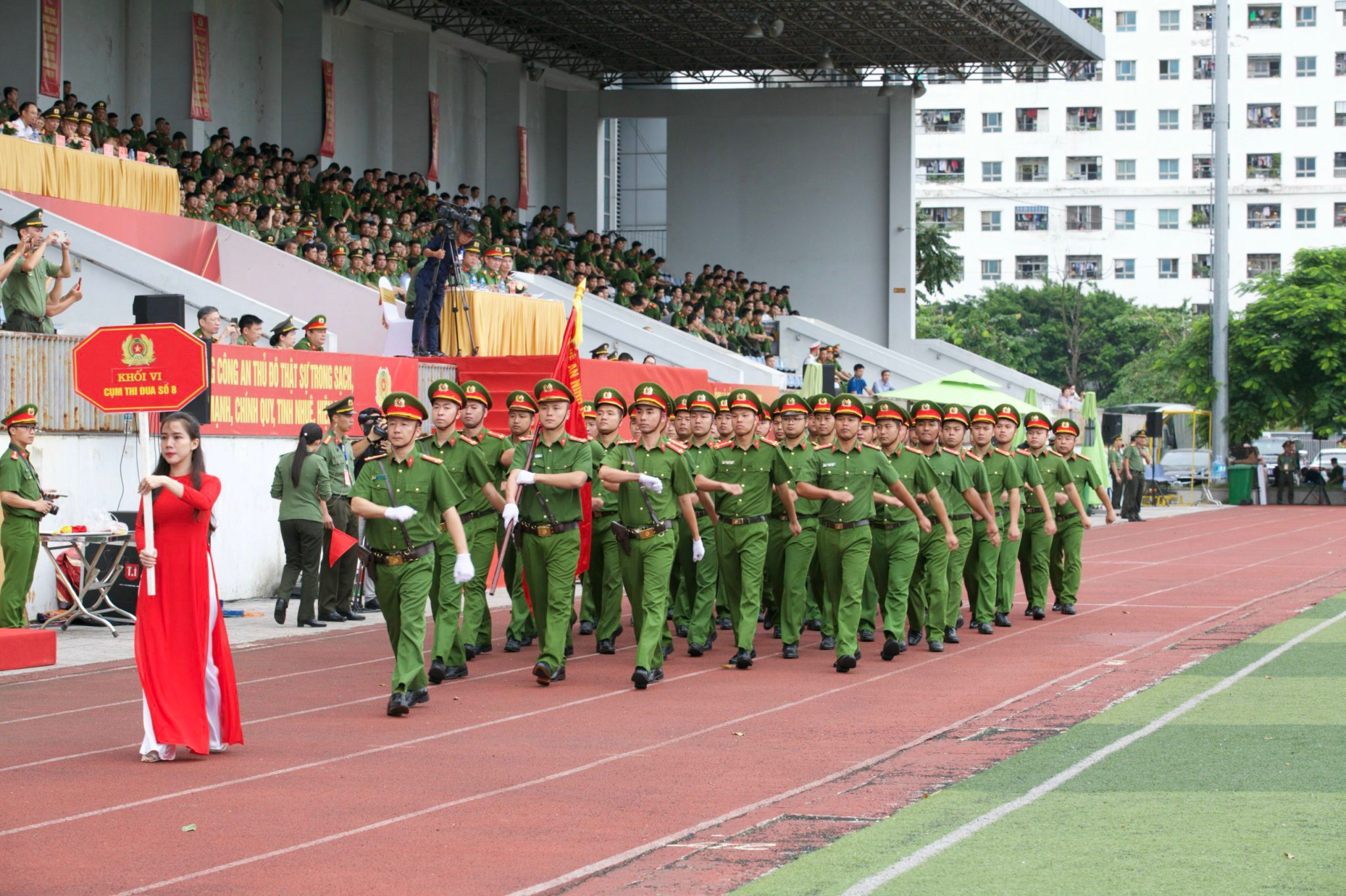 Sôi nổi Hội thi điều lệnh, quân sự, võ thuật Công an nhân dân năm 2023 - ảnh 1