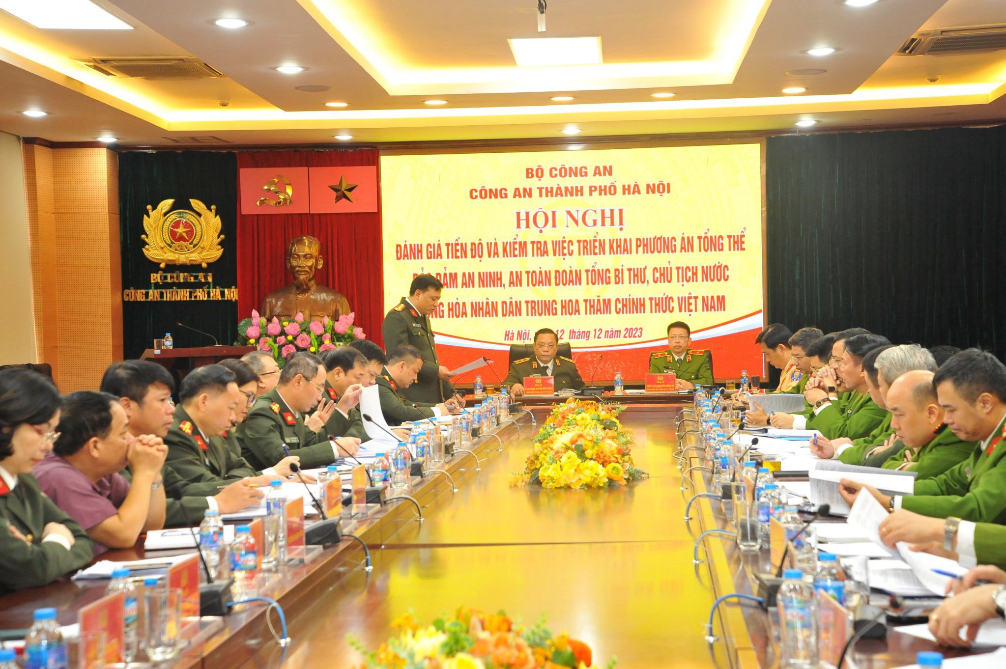 Bảo đảm tuyệt đối an toàn cho chuyến thăm của Tổng Bí thư, Chủ tịch nước Trung Quốc Tập Cận Bình - ảnh 1